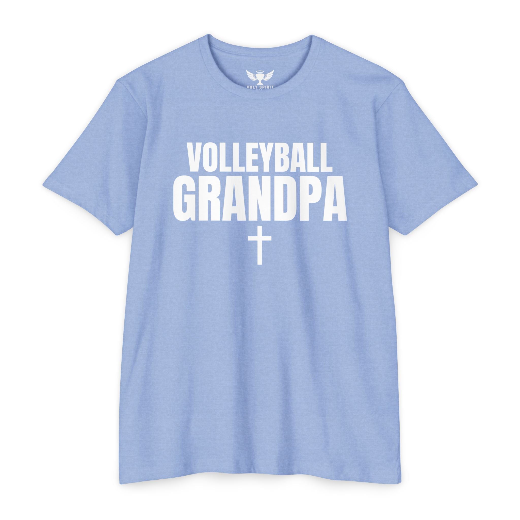 Volleyball Grandpa T-Shirt — Custom Name & Number Sports Tee