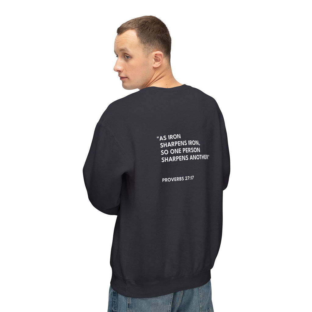 Proverbs 27:17 Logo Crewneck Sweatshirt