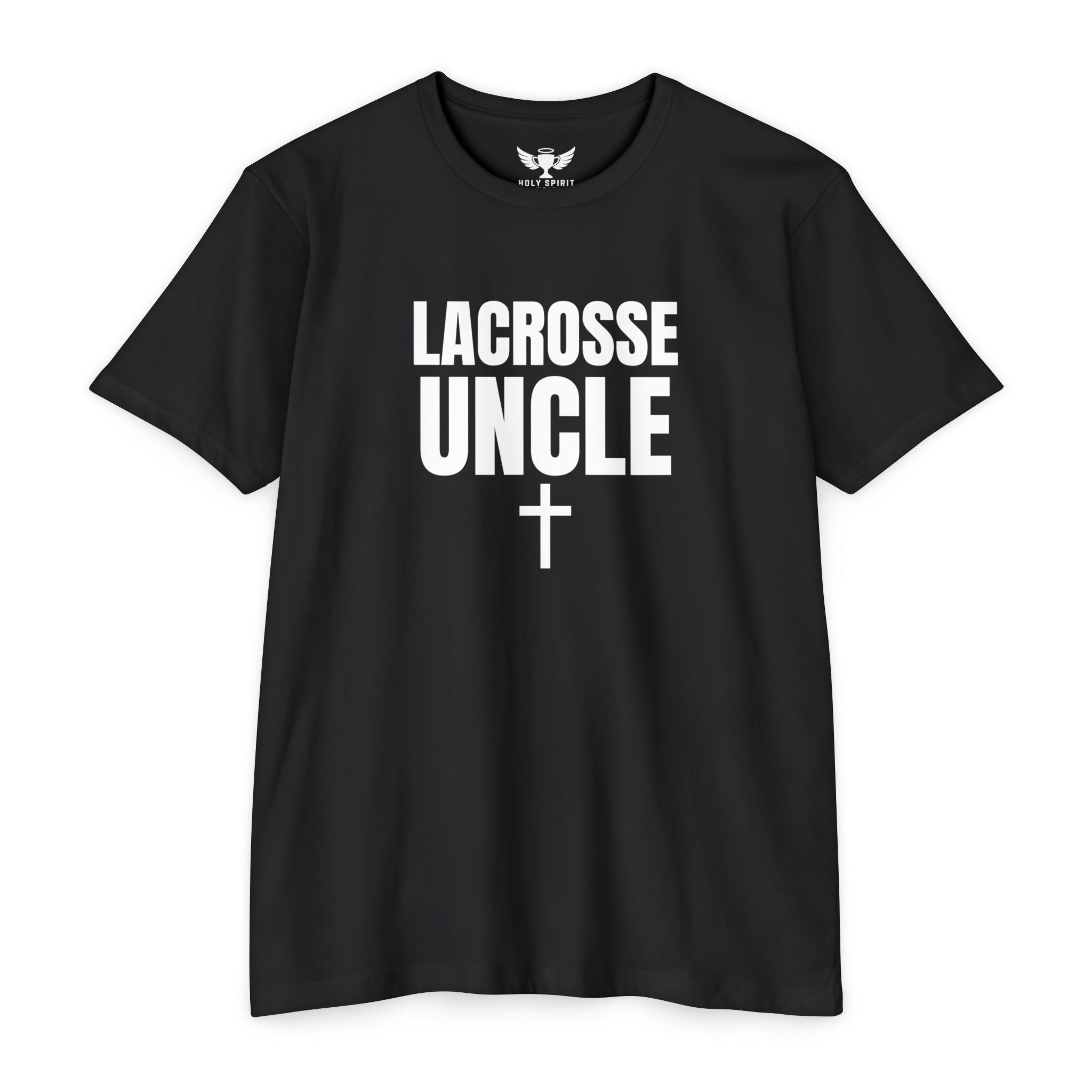 Lacrosse Uncle T-Shirt — Custom Name & Number Sports Tee
