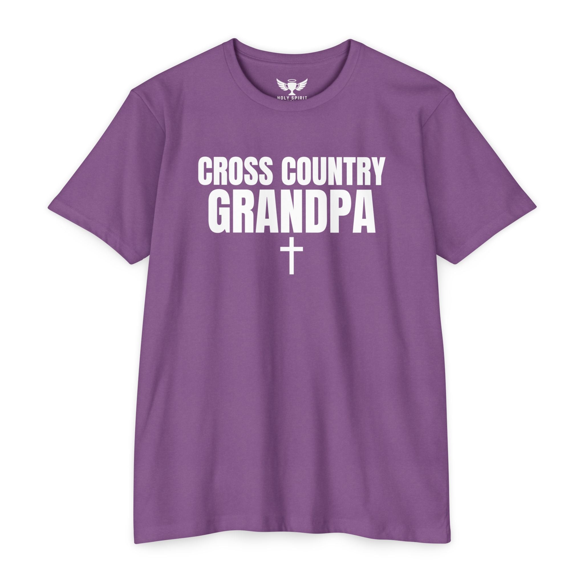 Cross Country Grandpa T-Shirt — Personalized Back Number & Name