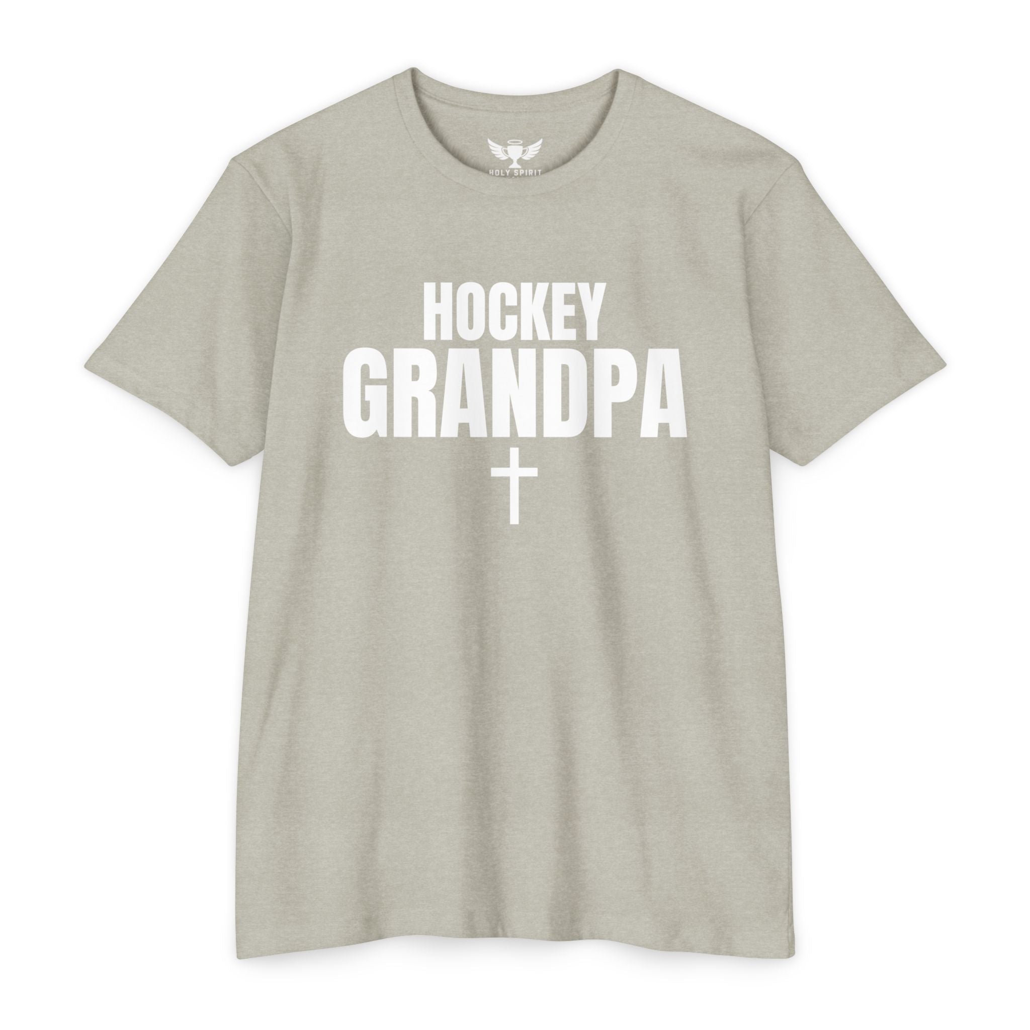 Hockey Grandpa T-Shirt — Custom Name & Number Sports Tee
