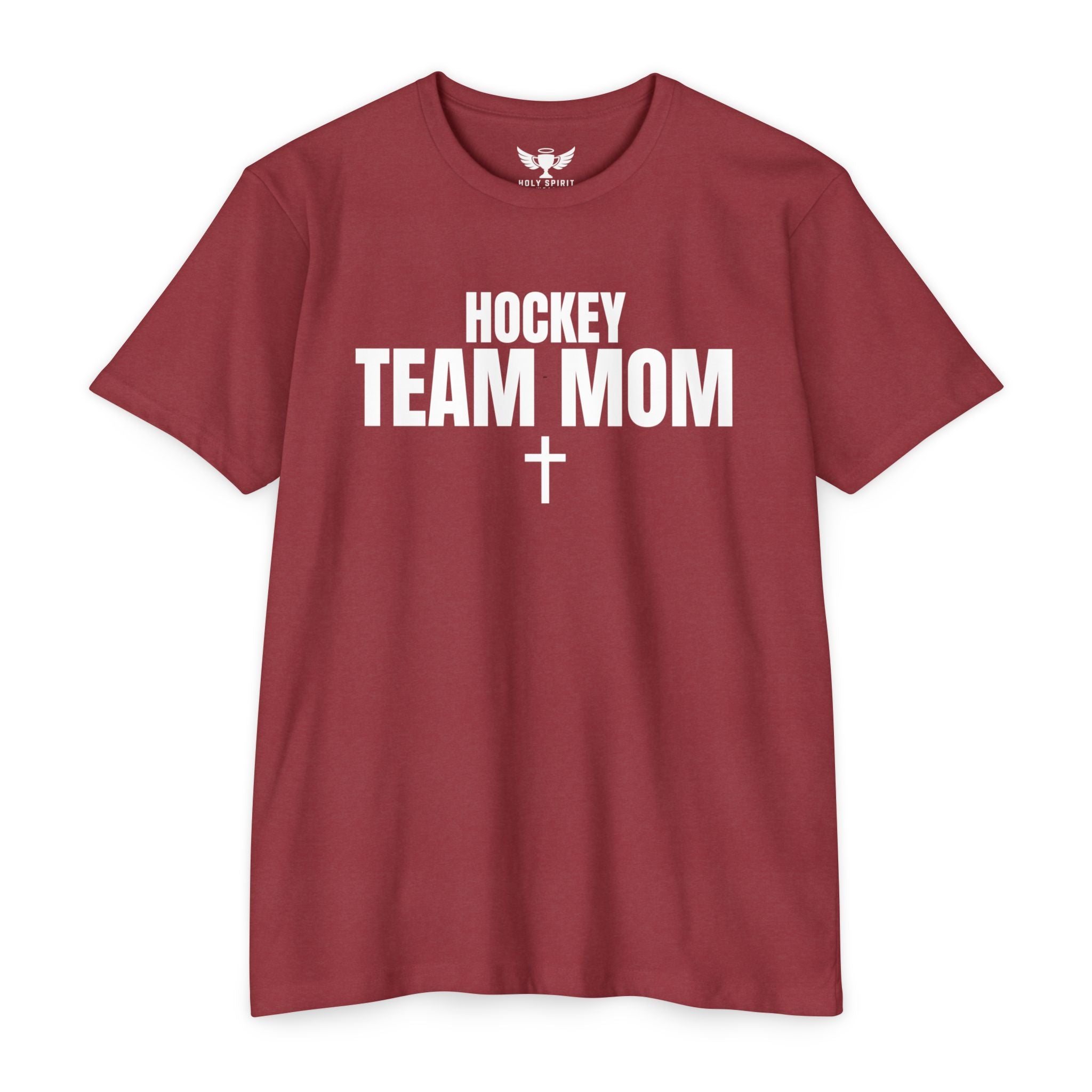 Hockey Team Mom T‑Shirt — Custom Name & Number Sports Tee