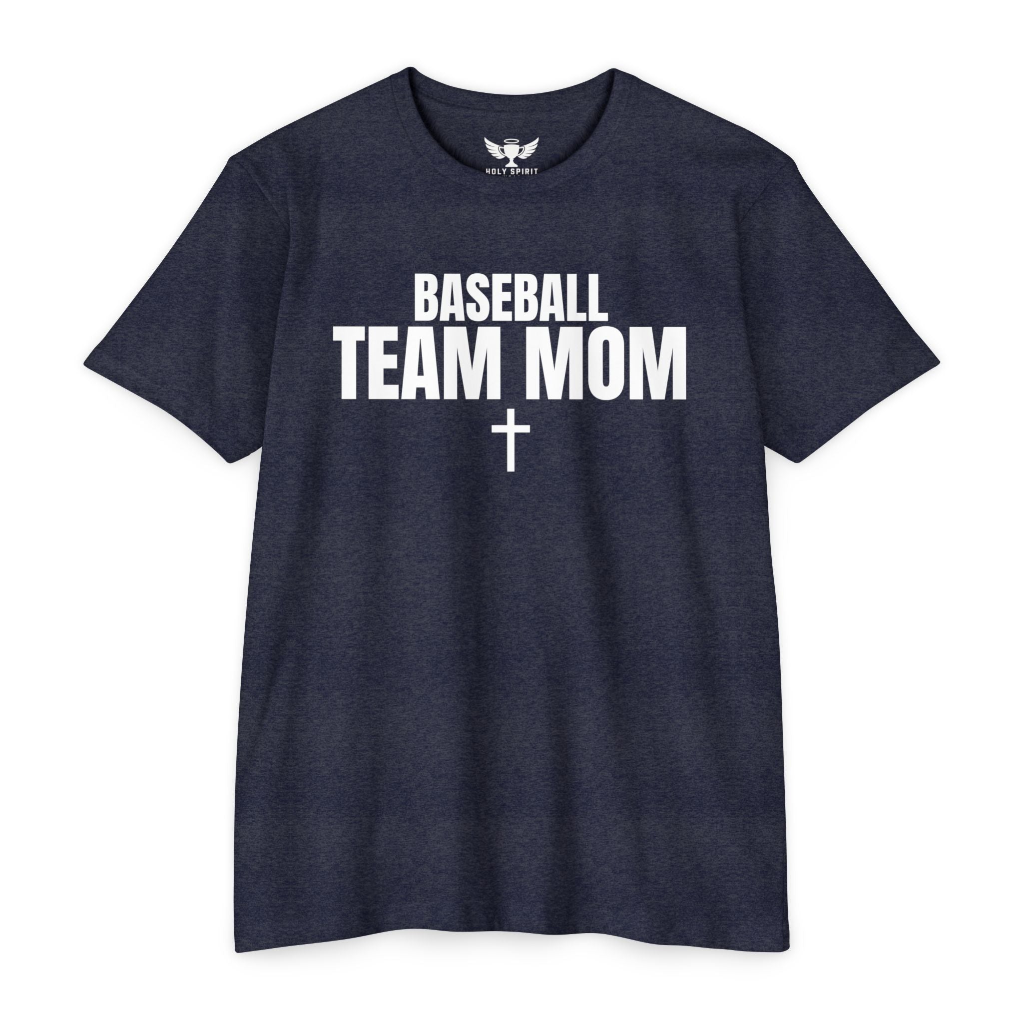 Baseball Team Mom T-Shirt — Custom Back Name & Number