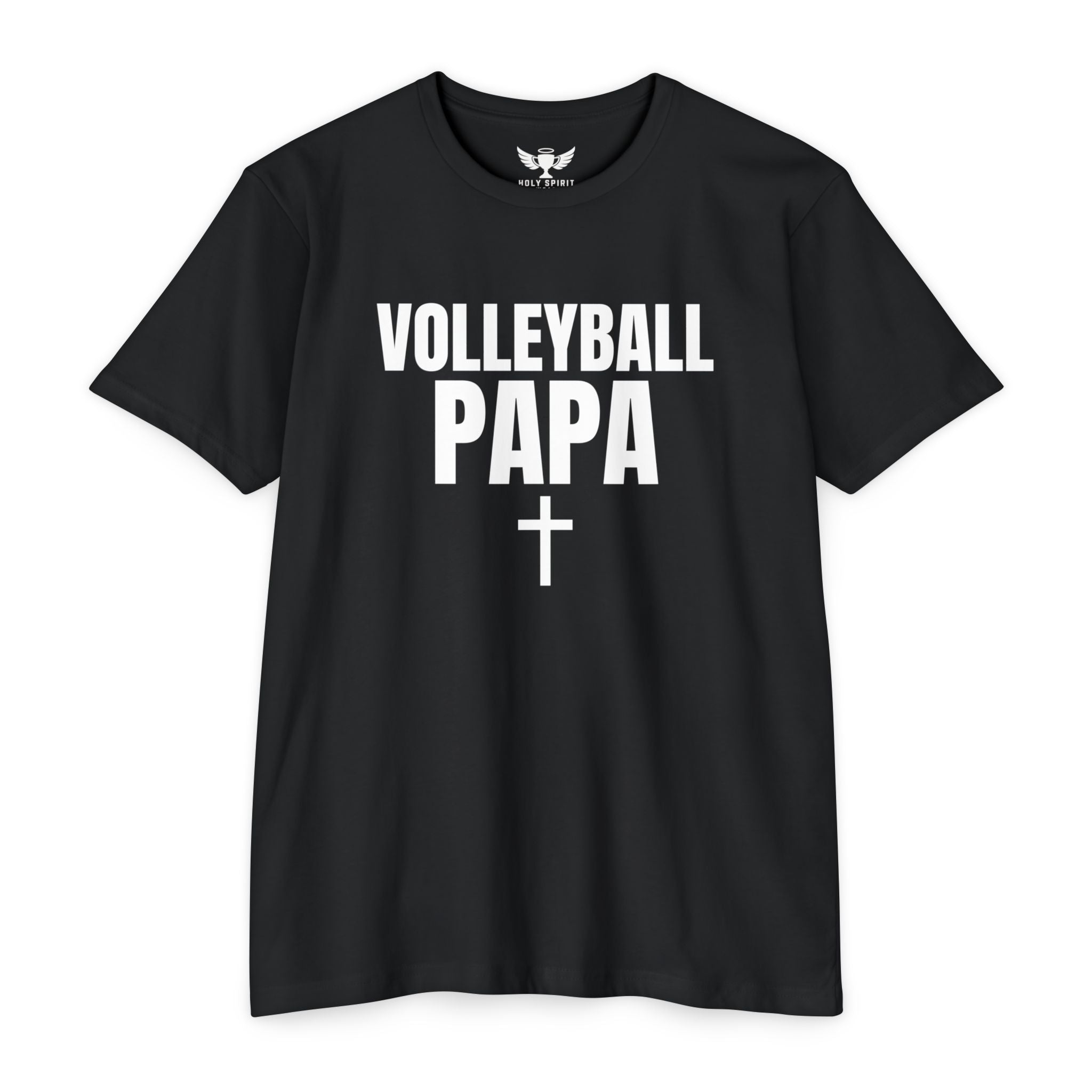 Volleyball Papa T-Shirt — Custom Back Name & Number