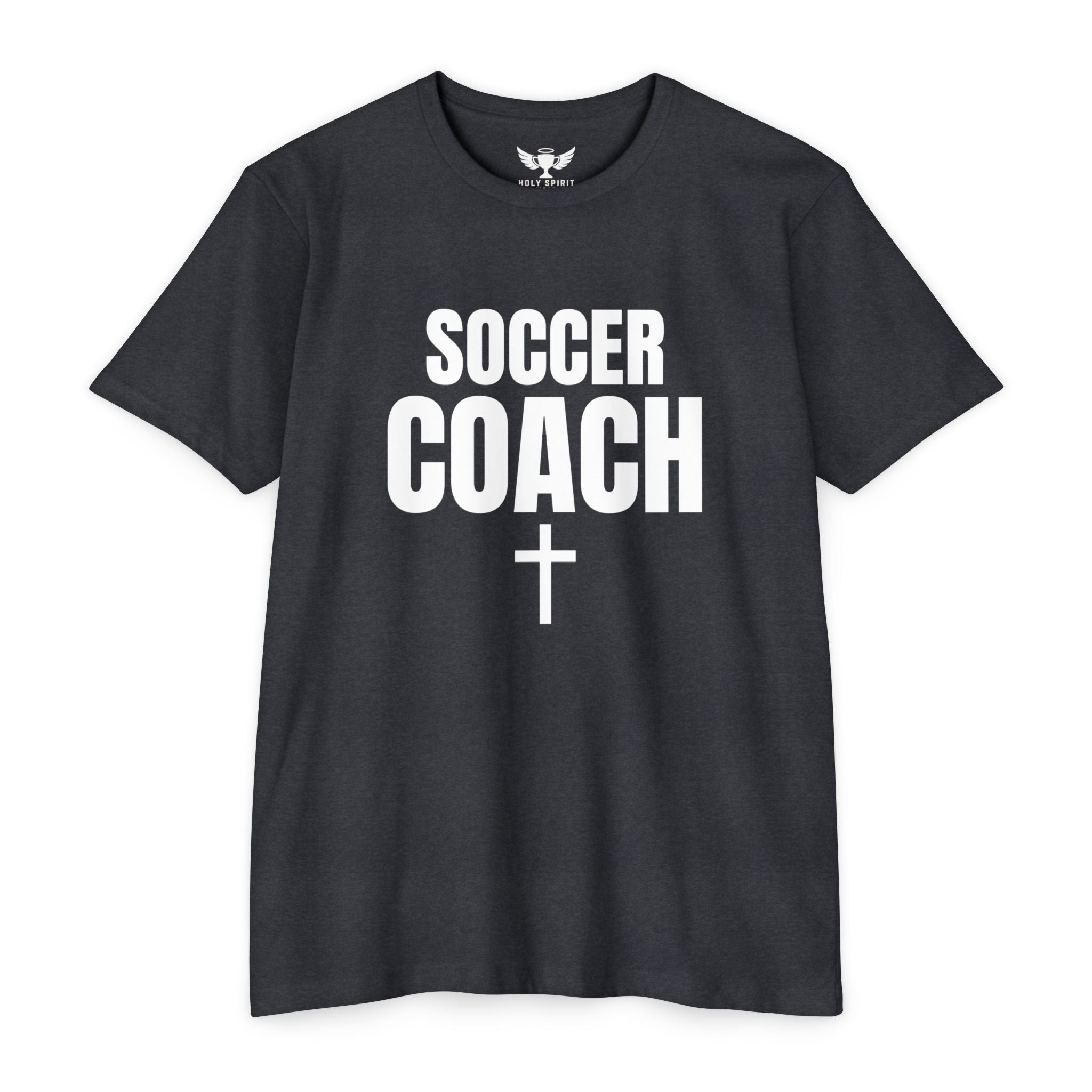 Soccer Coach T-Shirt — Custom Name & Number Sports Tee
