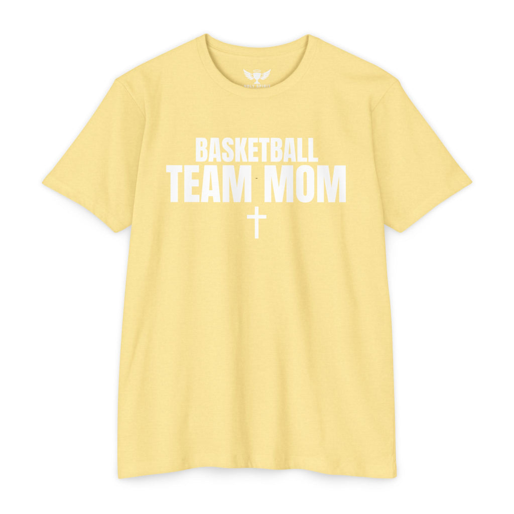 Basketball Team Mom T-Shirt — Custom Back Name & Number
