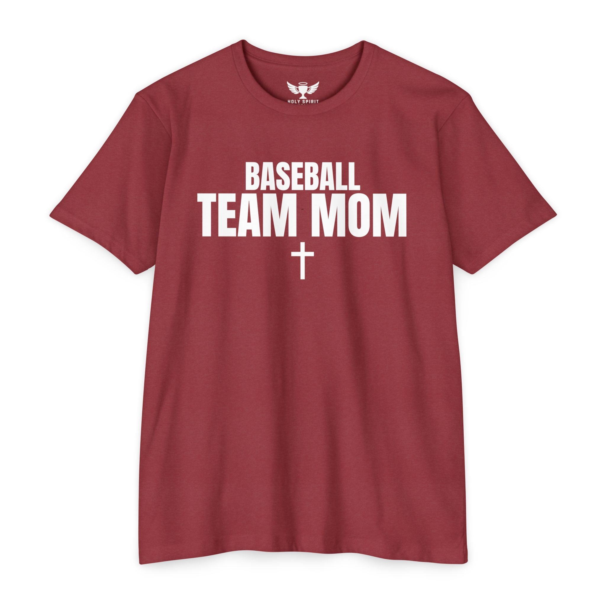 Baseball Team Mom T-Shirt — Custom Back Name & Number