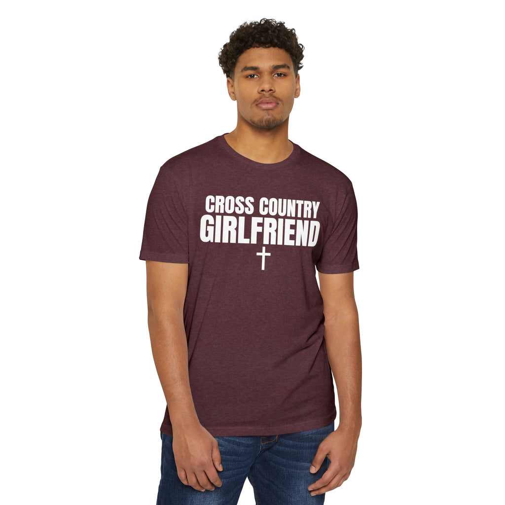 Cross Country Girlfriend T-Shirt — Custom Name & Number Sports Tee