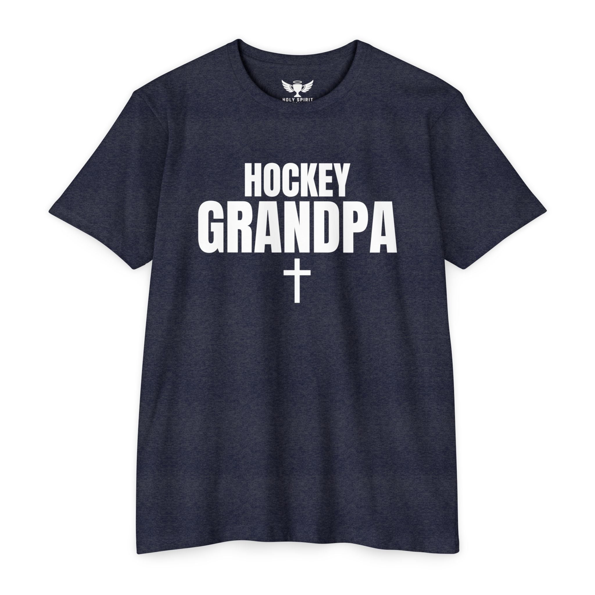 Hockey Grandpa T-Shirt — Custom Name & Number Sports Tee