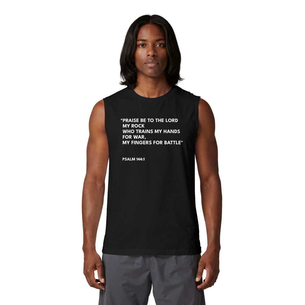 Psalm 144:1 Unisex Muscle Tank