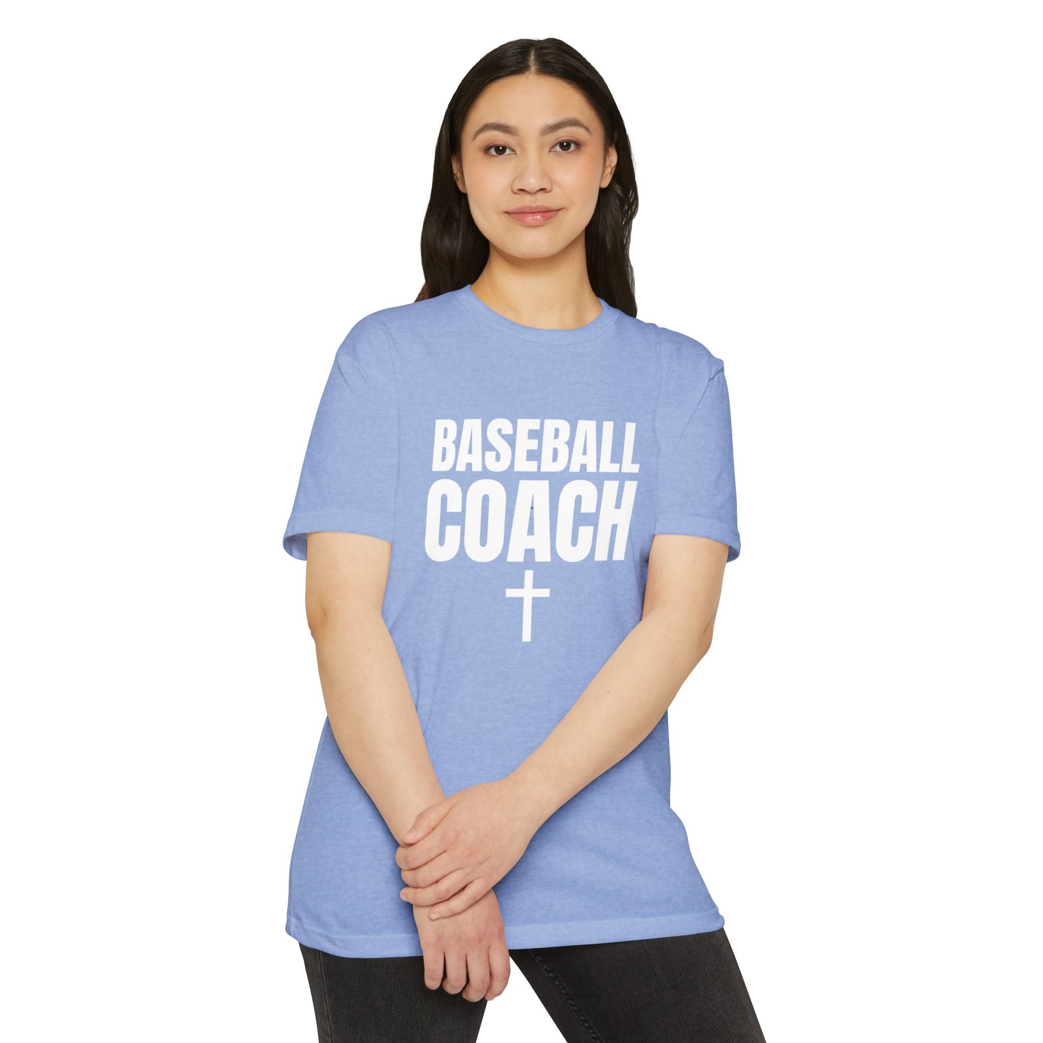Baseball Coach T-Shirt — Custom Back Name & Number