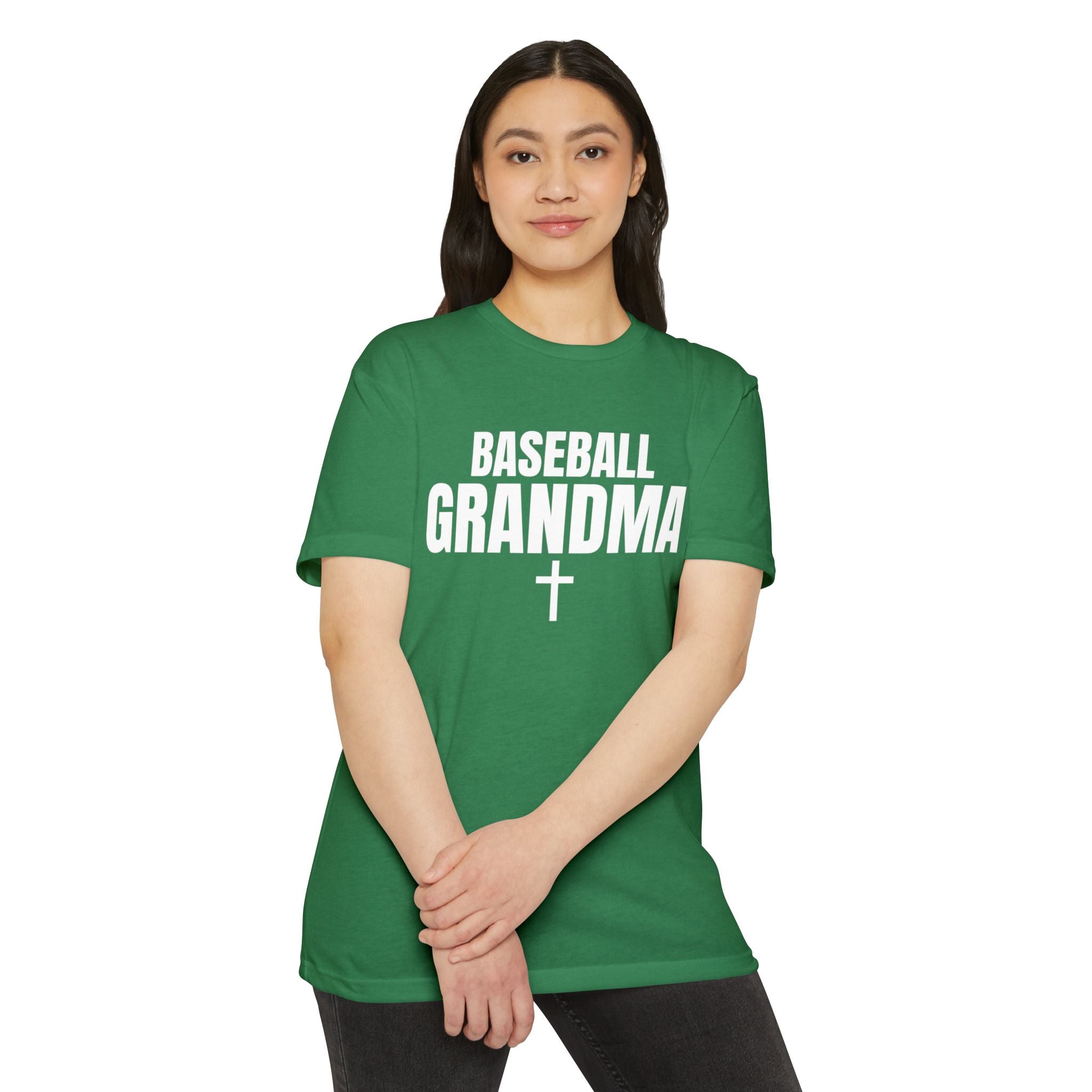 Baseball Grandma T-Shirt — Custom Back Name & Number