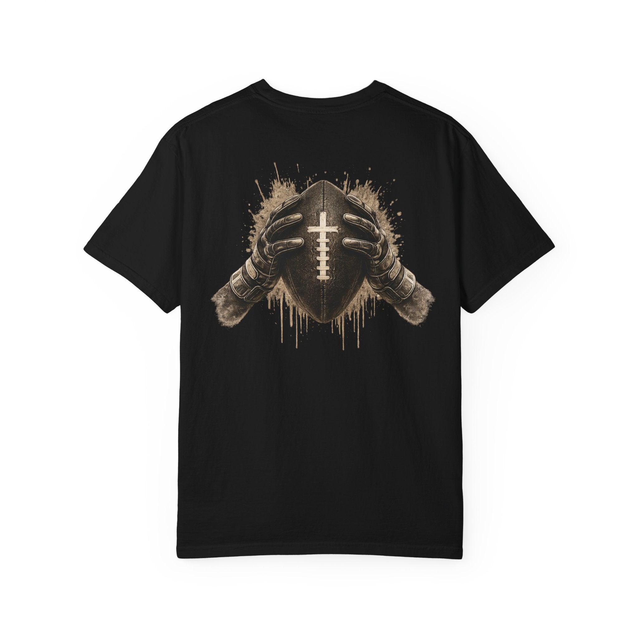 All Glory To God - Football Tee — Faith-Based Athletic T-Shirt