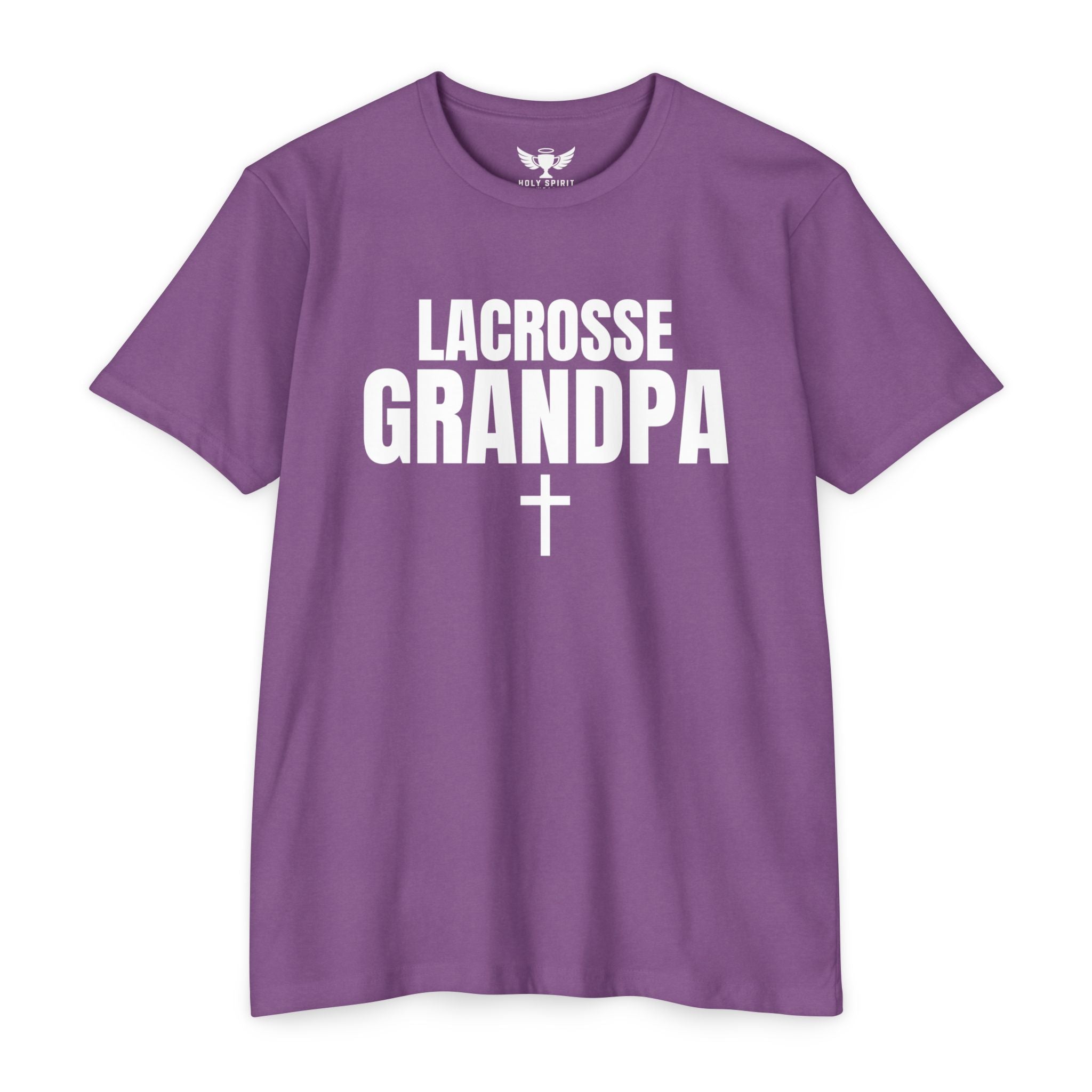 Lacrosse Grandpa T-Shirt — Custom Name & Number Sports Tee