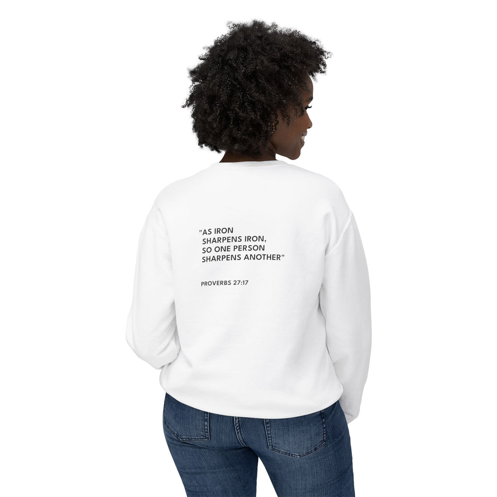 Proverbs 27:17 Logo Crewneck Sweatshirt