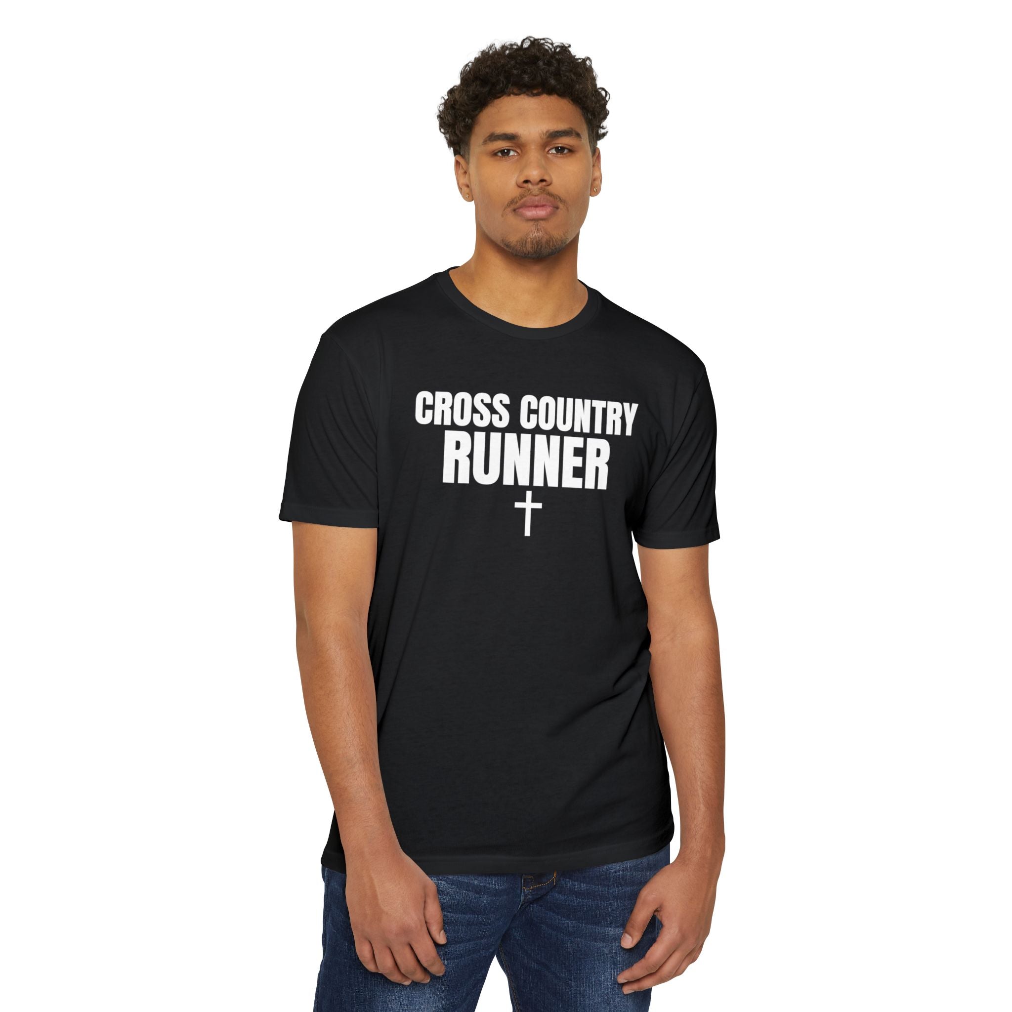 Cross Country Runner T-Shirt — Personalized Back Number & Name