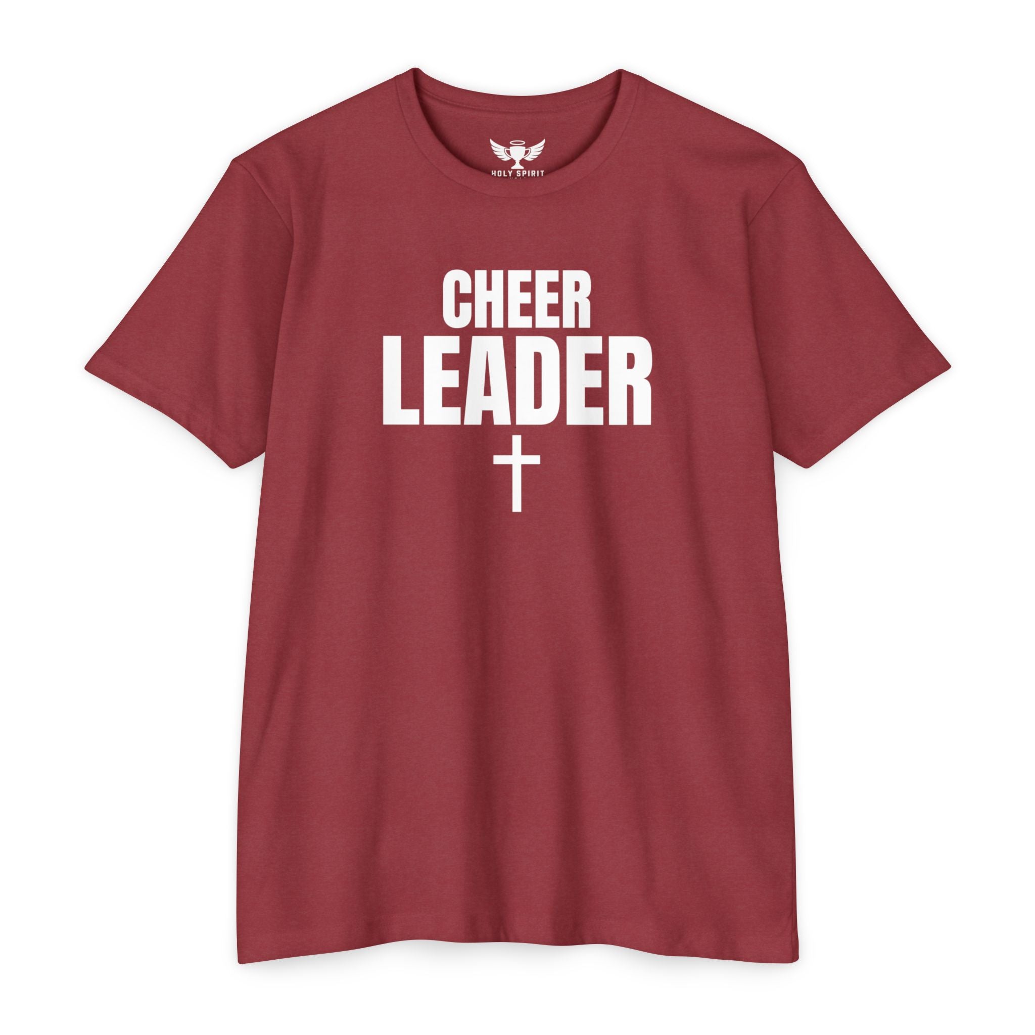 Cheer Leader T-Shirt with Cross — Personalized Back Name & Number