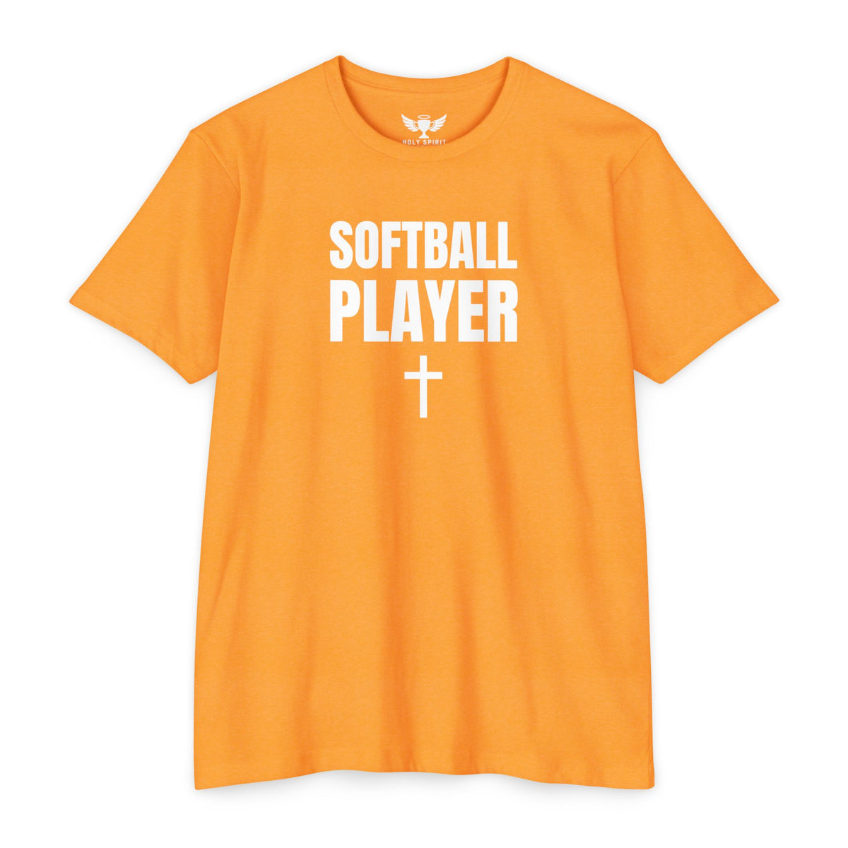 Softball Player T-Shirt — Custom Back Name & Number