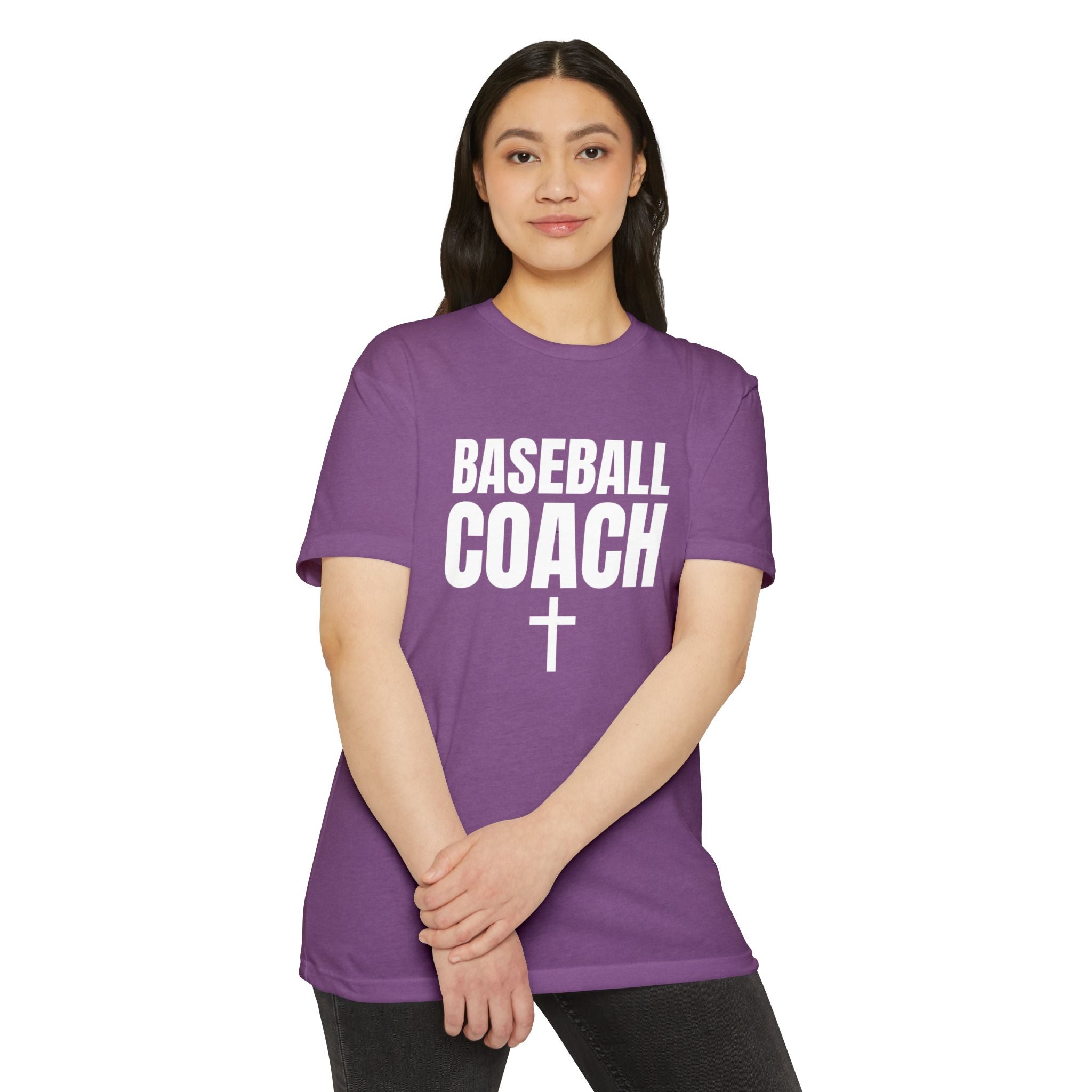 Baseball Coach T-Shirt — Custom Back Name & Number