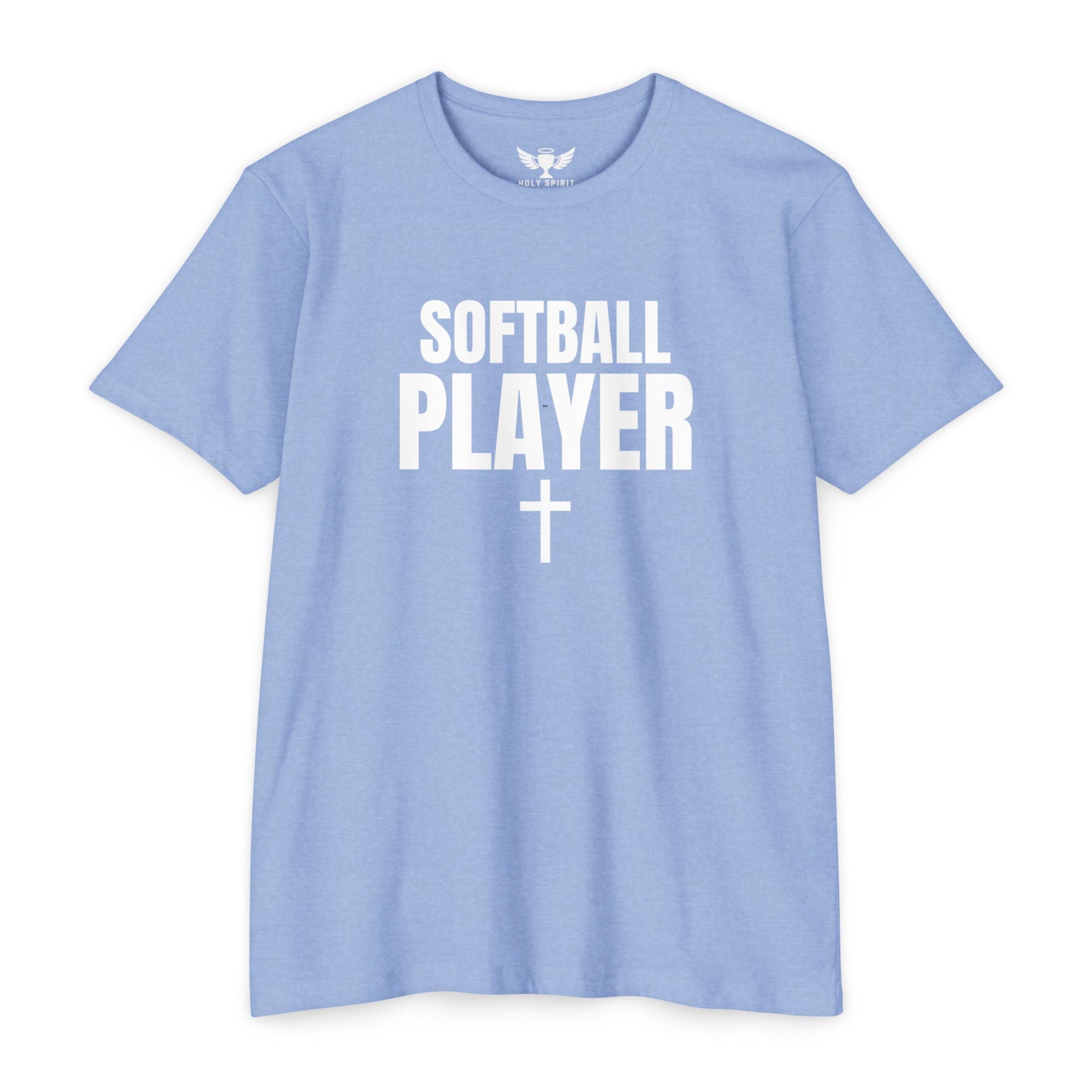 Softball Player T-Shirt — Custom Back Name & Number