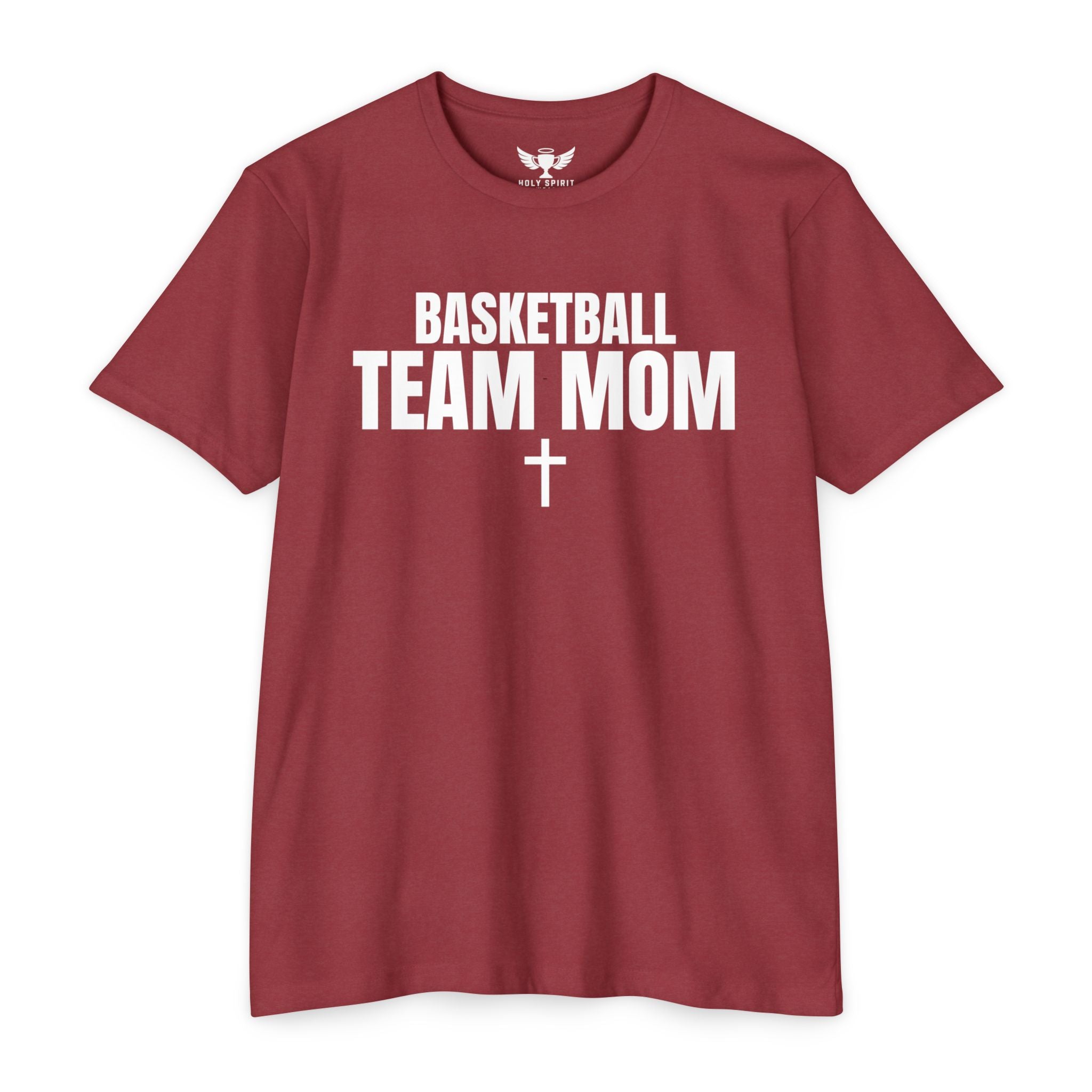 Basketball Team Mom T-Shirt — Custom Back Name & Number