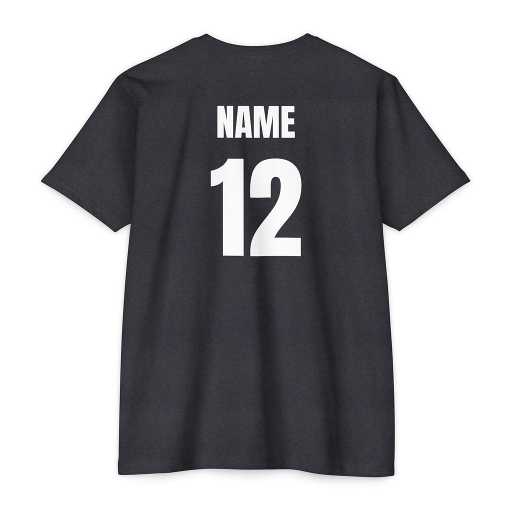 Baseball Fan T-Shirt — Custom Back Name & Number
