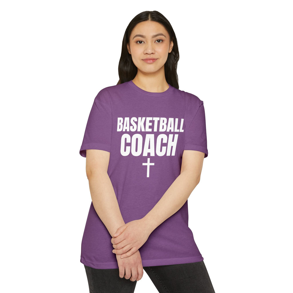 Basketball Coach T-Shirt — Custom Back Name & Number