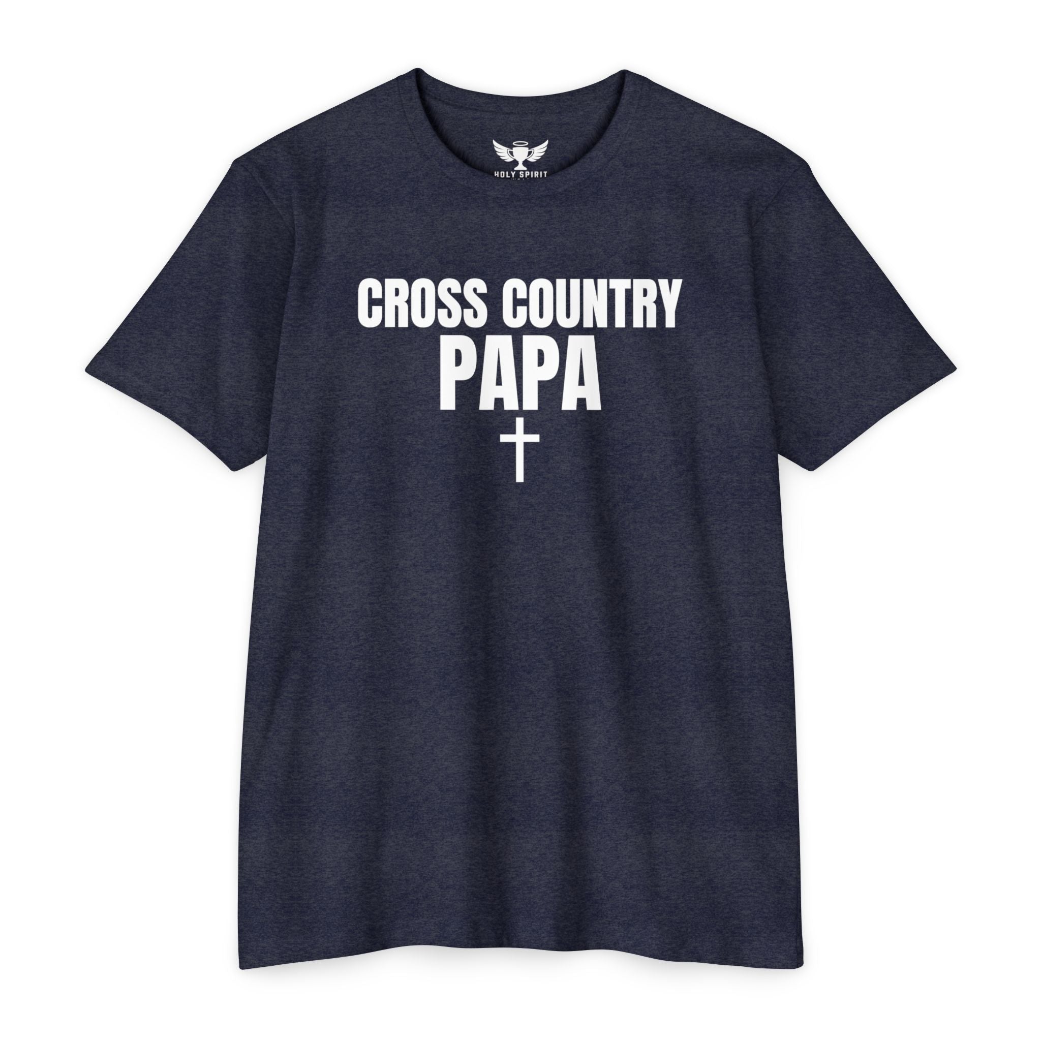 Cross Country Papa T-Shirt — Custom Back Name & Number