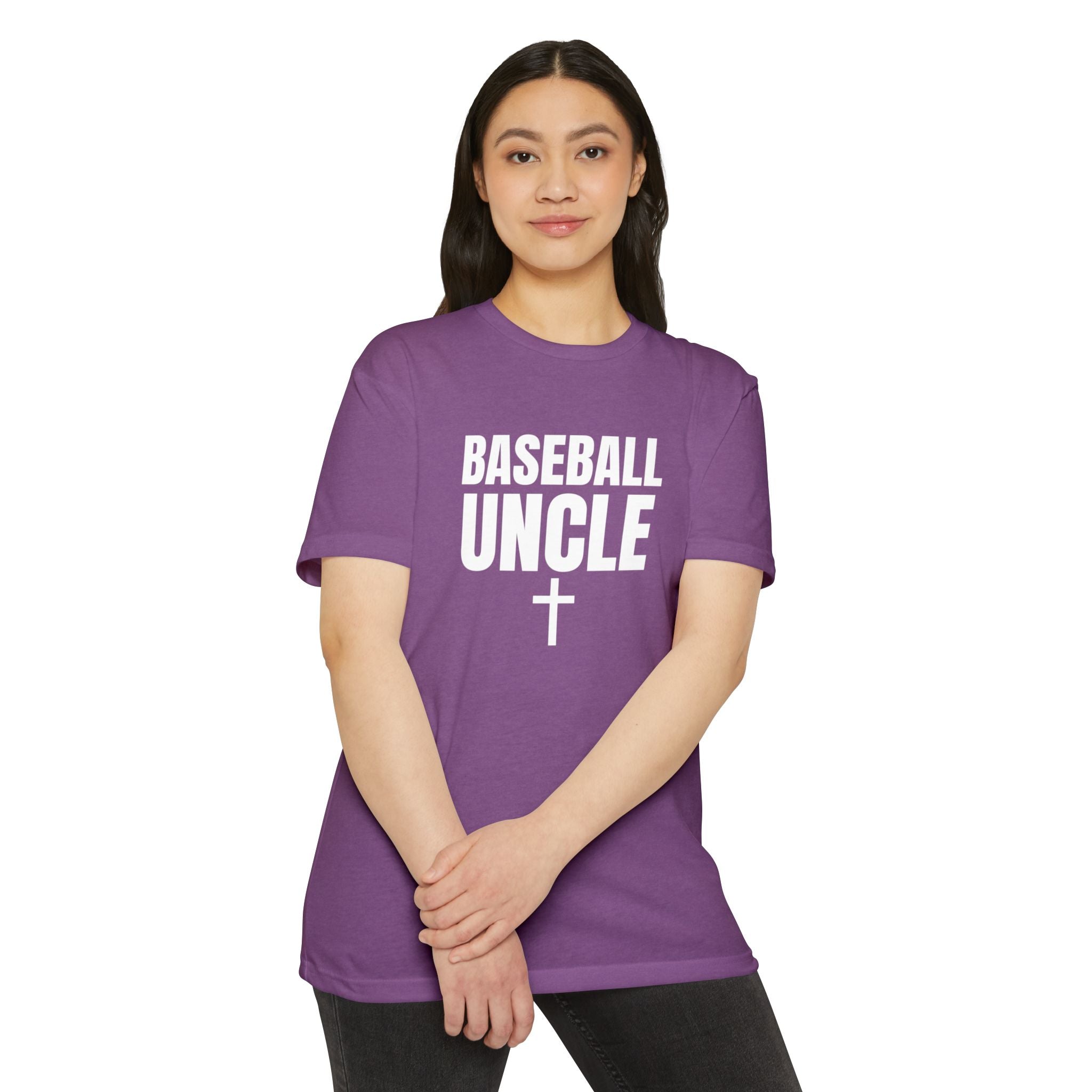 Baseball Uncle T-Shirt — Custom Back Name & Number