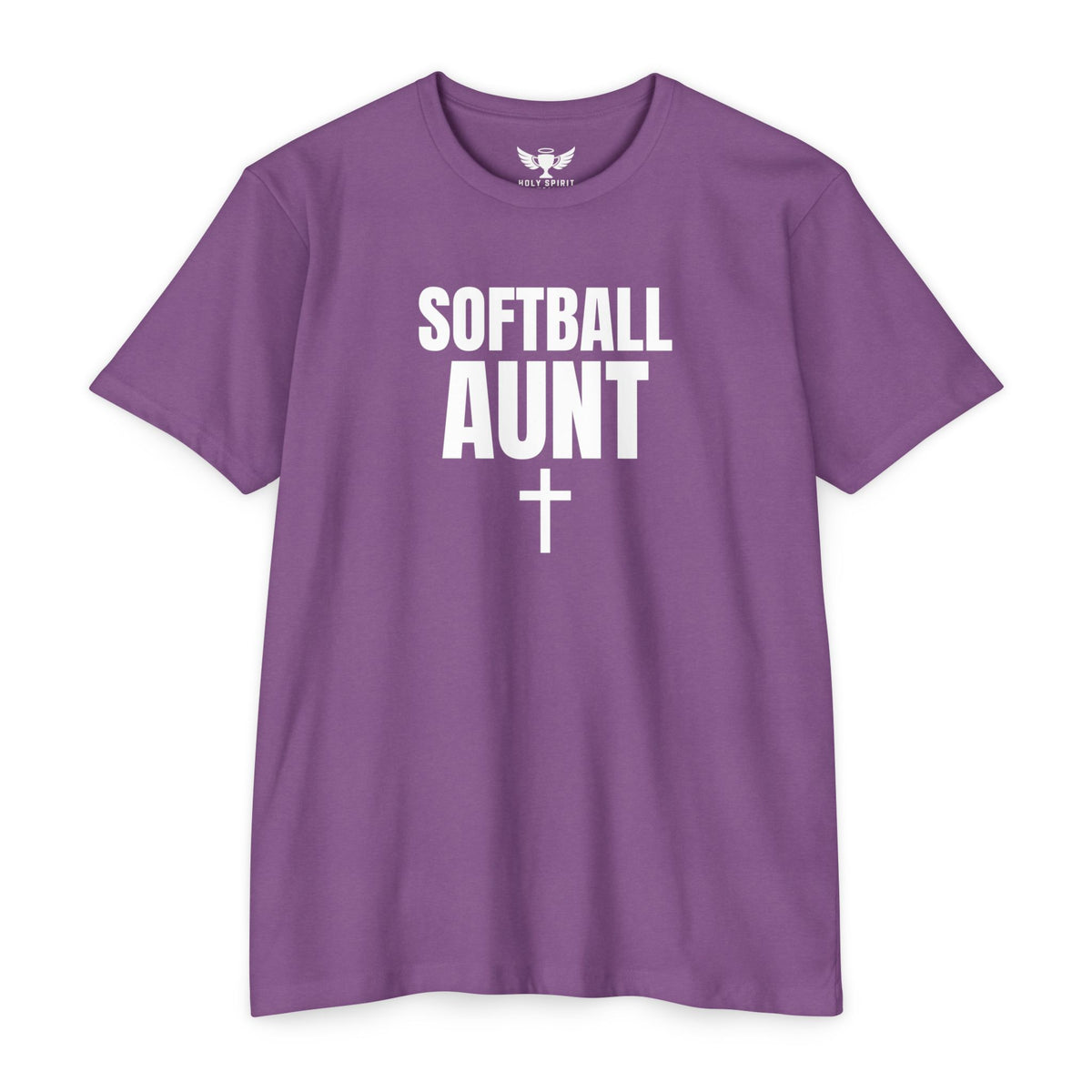Softball Aunt T-Shirt — Custom Name & Number