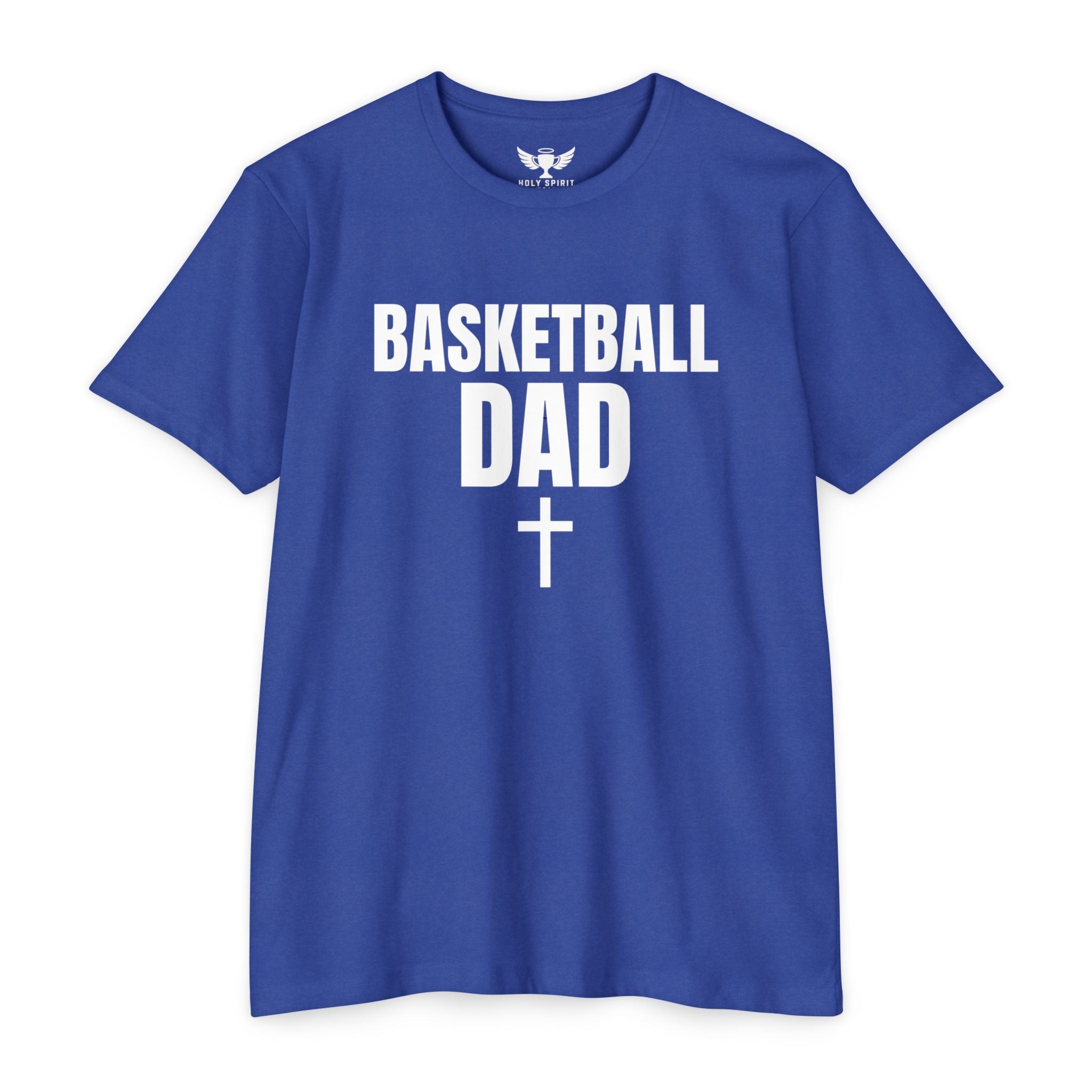 Basketball Dad T-Shirt with Cross — Custom Name & Number