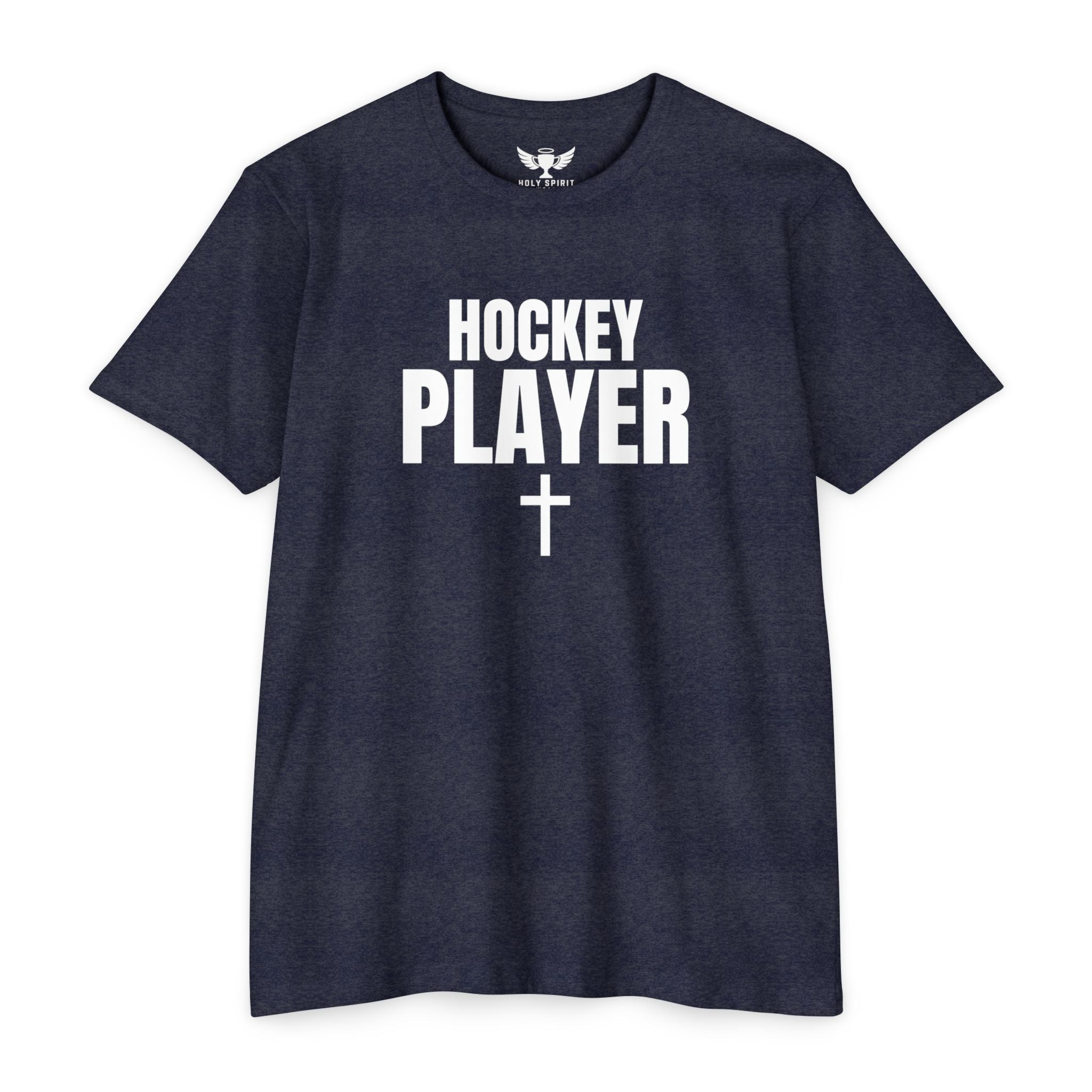 Hockey Player T-Shirt — Custom Name & Number Sports Tee