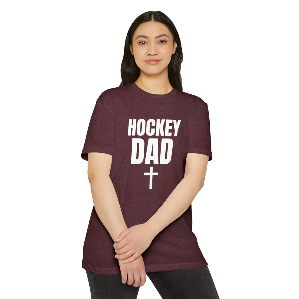 Hockey Dad T-Shirt — Custom Name & Number Sports Tee