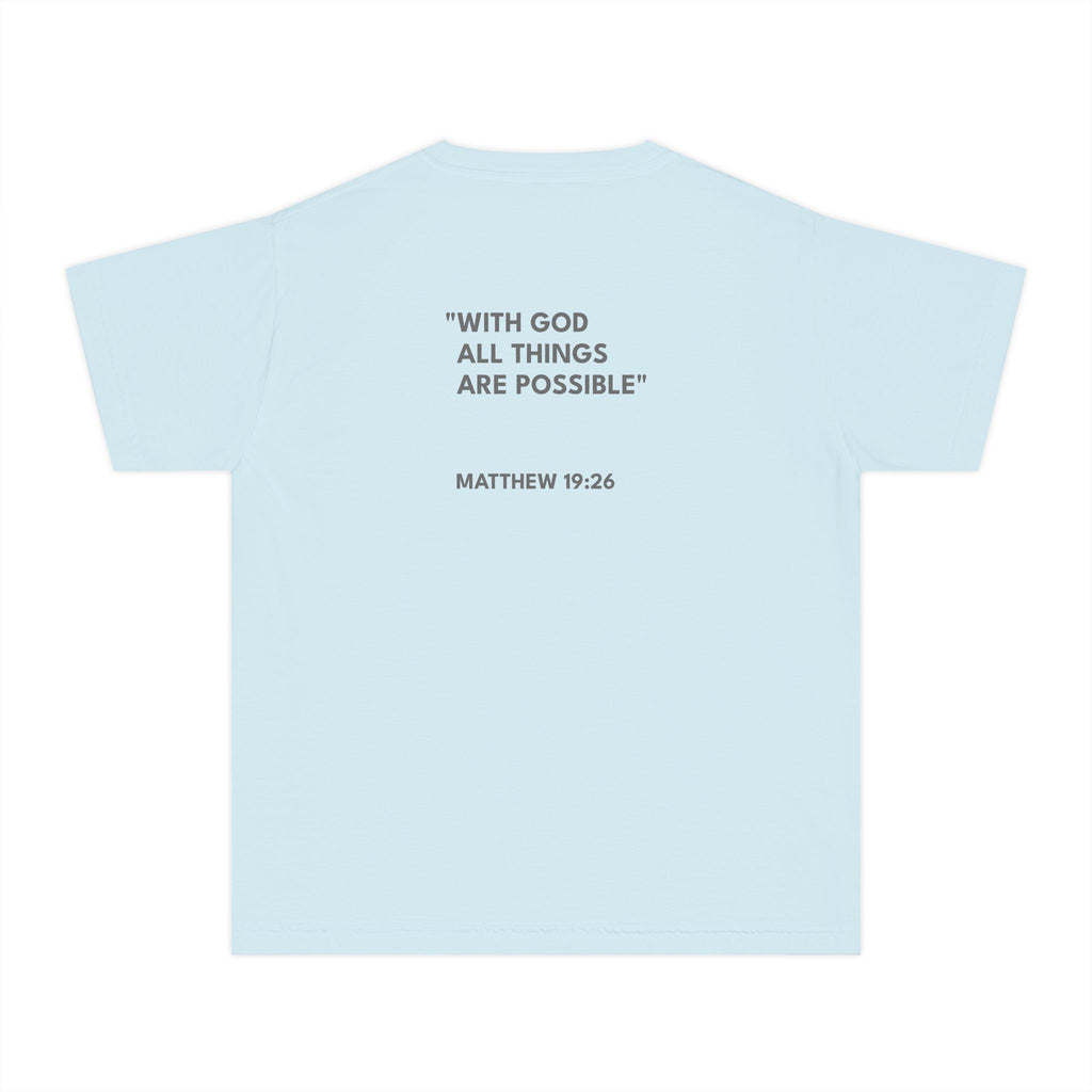 Matthew 19:26 Logo Youth Tee