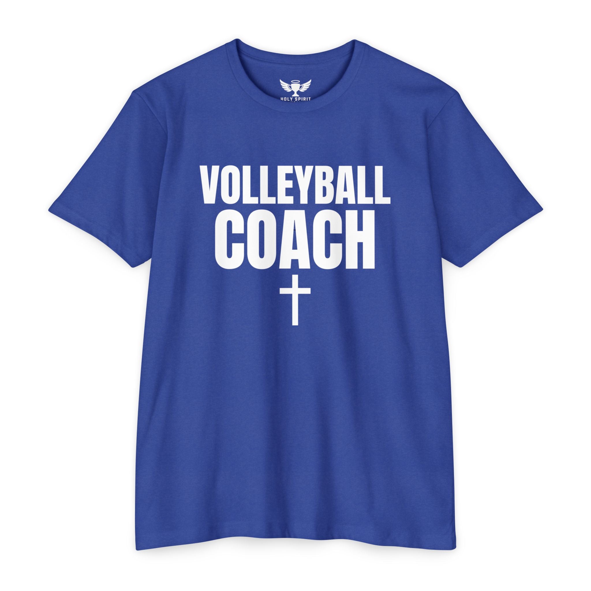 Volleyball Coach T-Shirt — Custom Name & Number Sports Tee