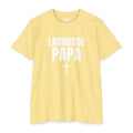 Lacrosse Papa T‑Shirt — Custom Name & Number Sports Tee