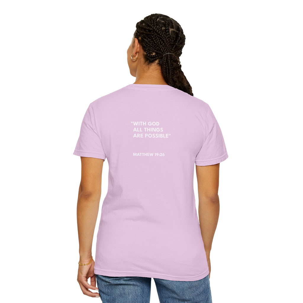 Matthew 19:26 Unisex Logo Casual T-Shirt