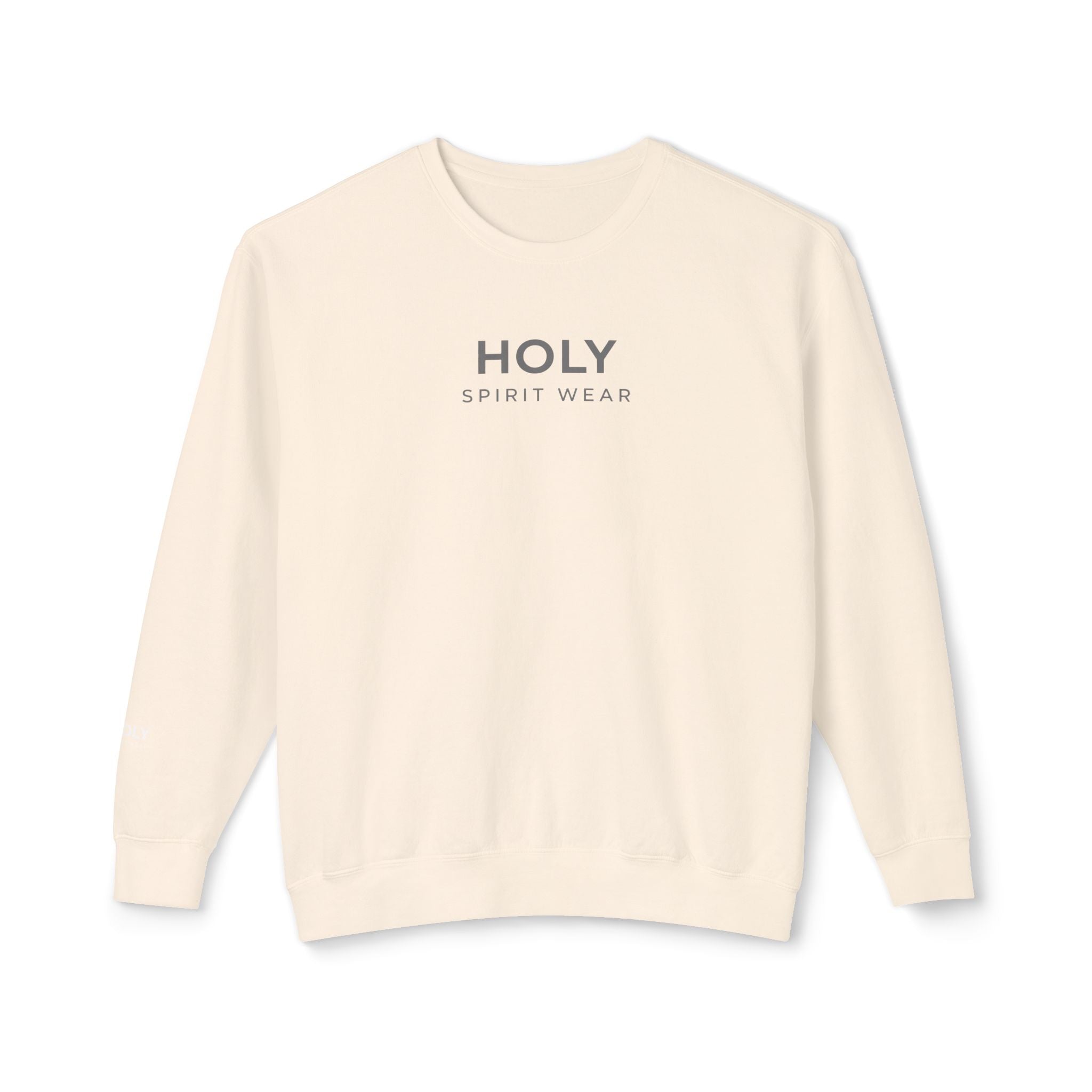 Proverbs 27:17 Text Logo Crewneck Sweatshirt