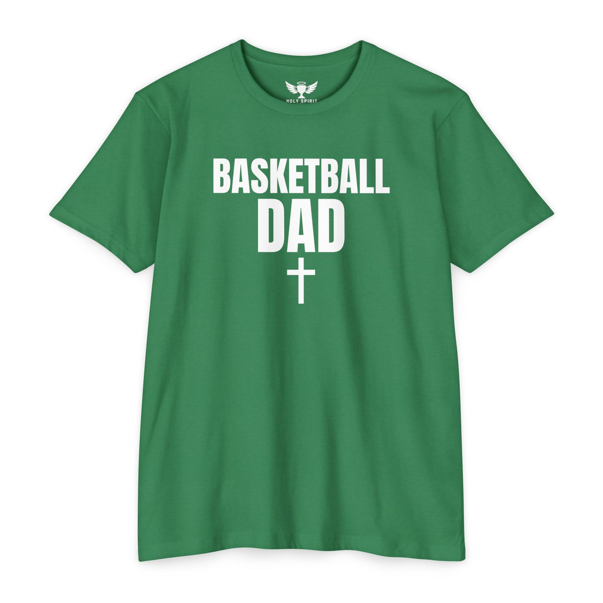 Basketball Dad T-Shirt with Cross — Custom Name & Number