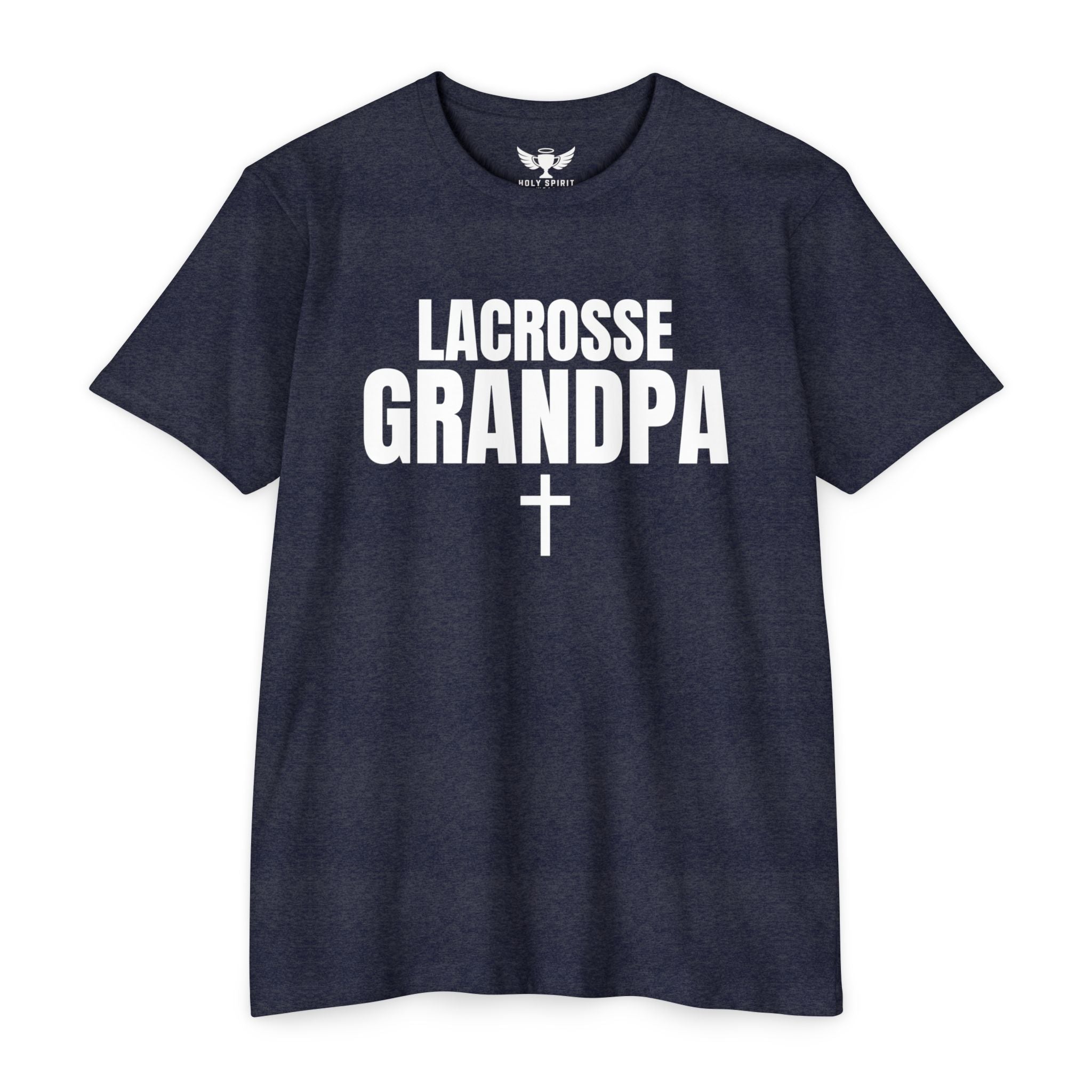 Lacrosse Grandpa T-Shirt — Custom Name & Number Sports Tee