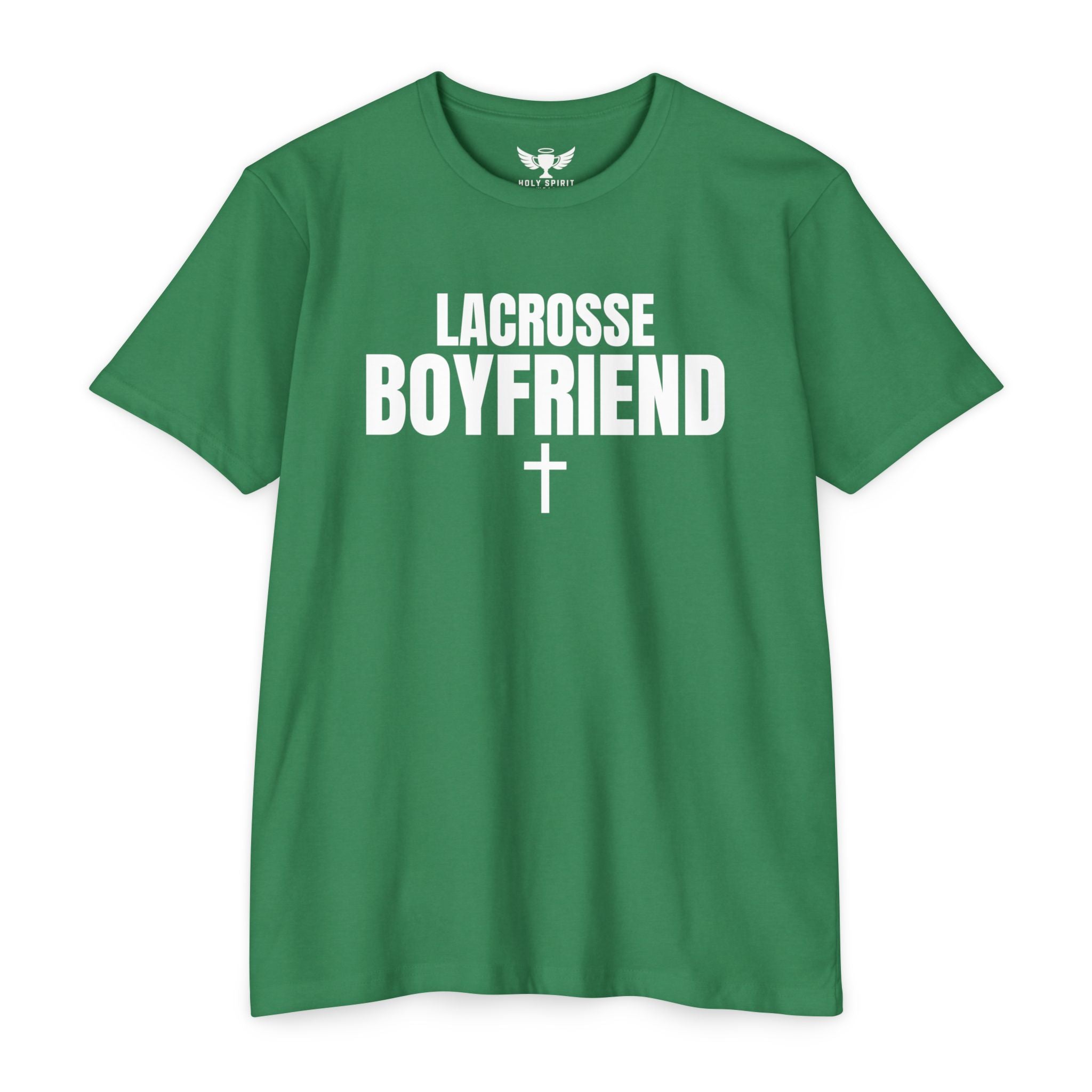Lacrosse Boyfriend T-Shirt — Custom Name & Number Sports Tee
