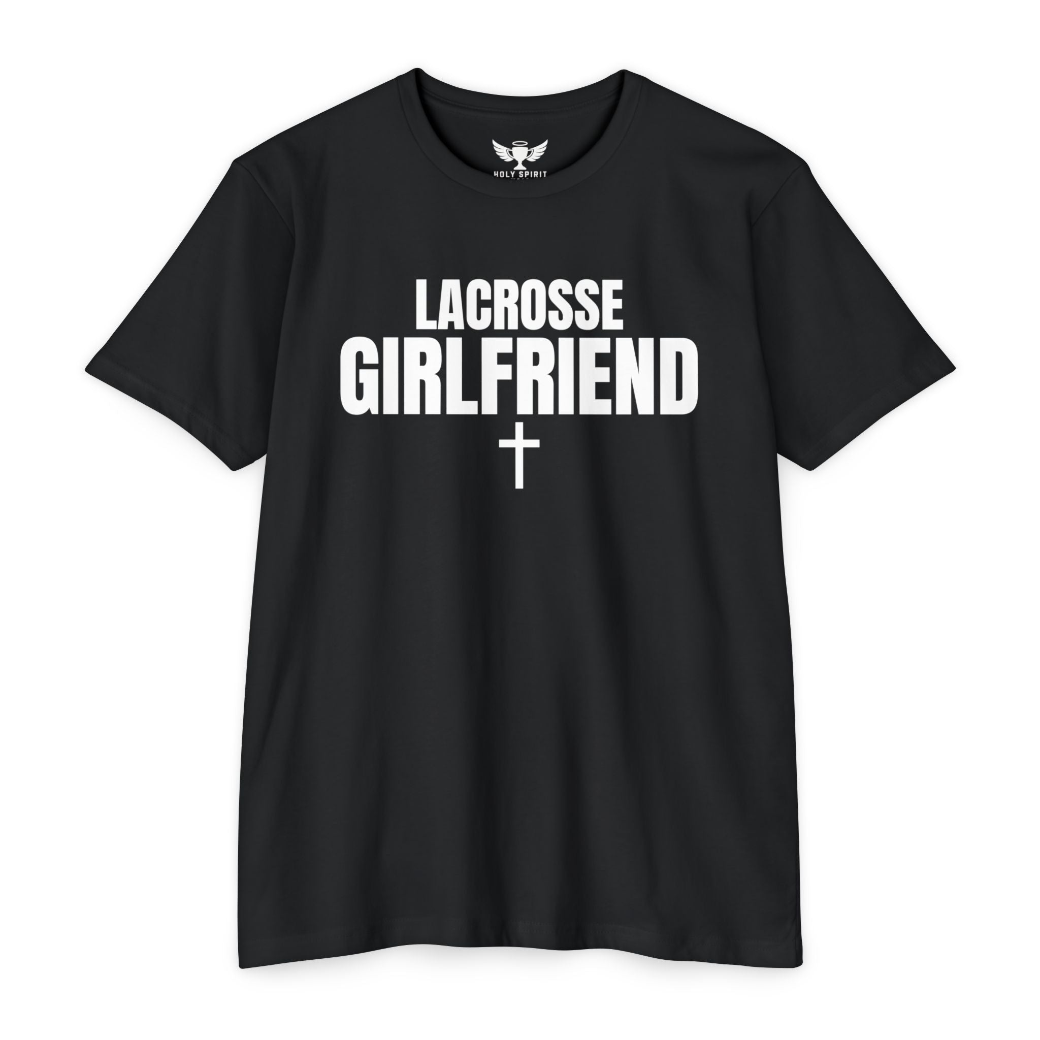 Lacrosse Girlfriend T-Shirt — Custom Name & Number Sports Tee