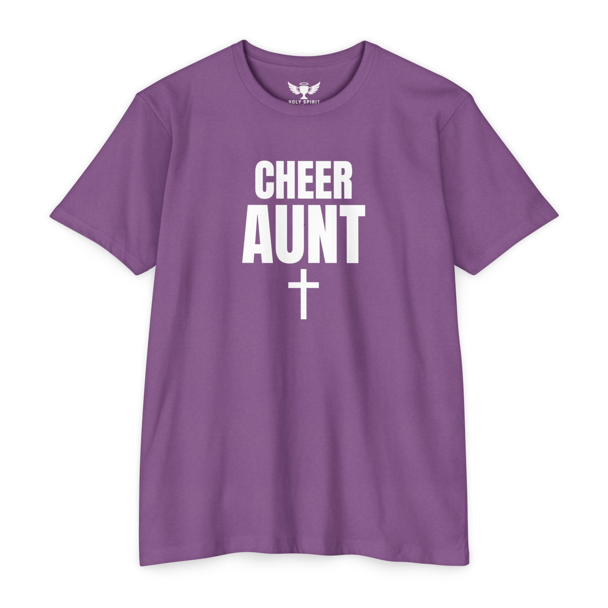 Cheer Aunt T-Shirt — Personalized Back Name & Number