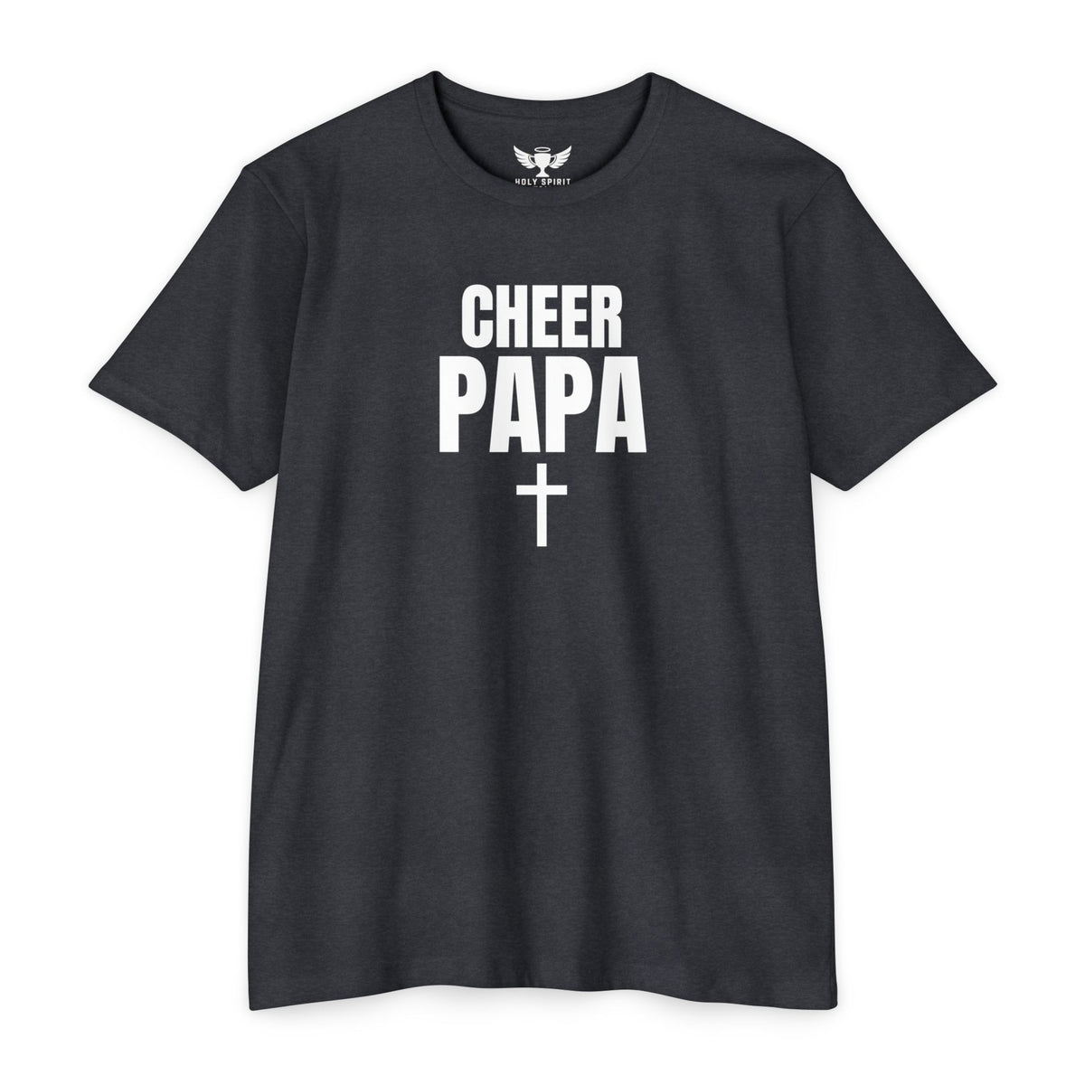 Cheer Papa T-Shirt — Personalized Back Name & Number