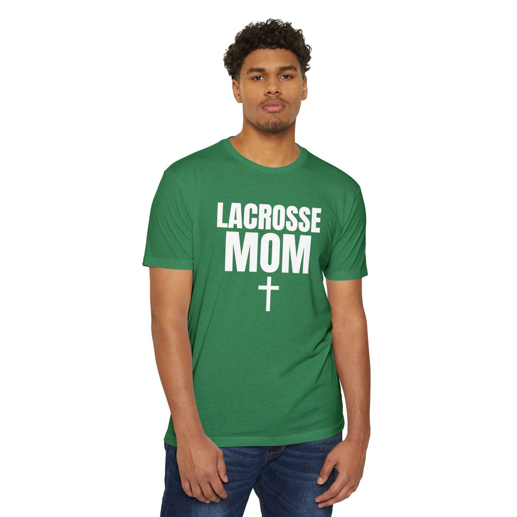 Lacrosse Mom T-Shirt - Custom Name & Number Sports Tee