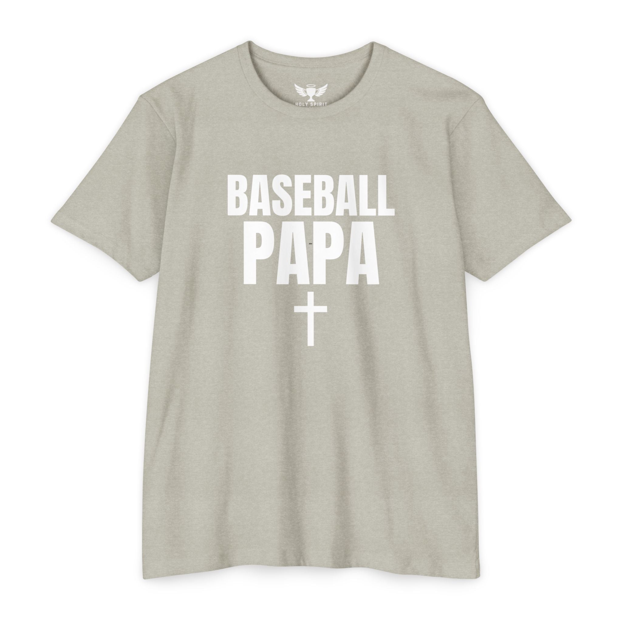 Baseball Papa T-Shirt — Custom Back Name & Number
