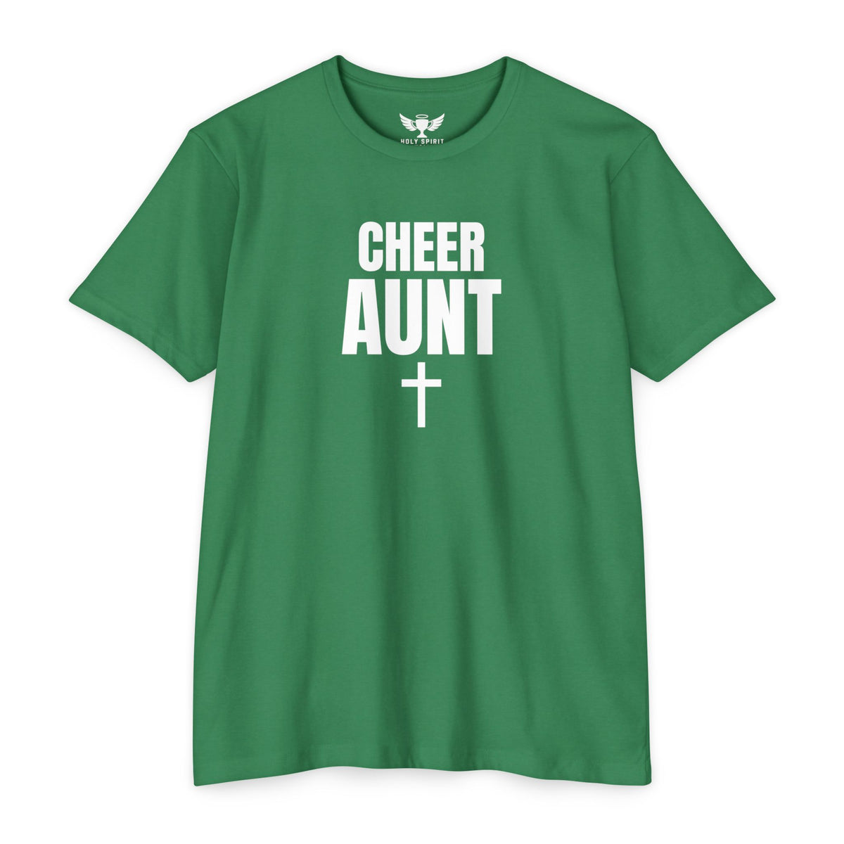 Cheer Aunt T-Shirt — Personalized Back Name & Number