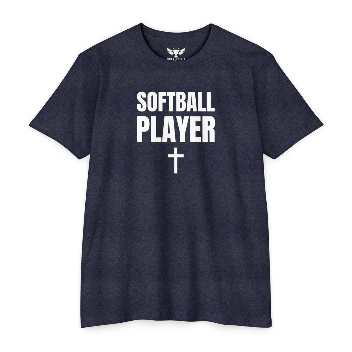 Softball Player T-Shirt — Custom Back Name & Number