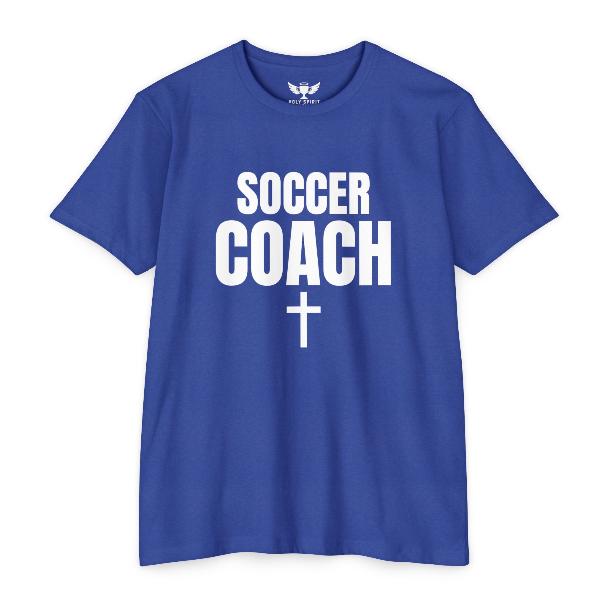 Soccer Coach T-Shirt — Custom Name & Number Sports Tee