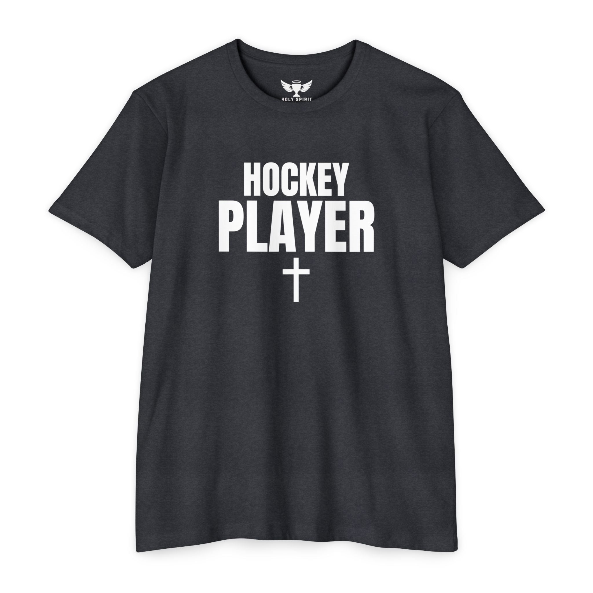 Hockey Player T-Shirt — Custom Name & Number Sports Tee